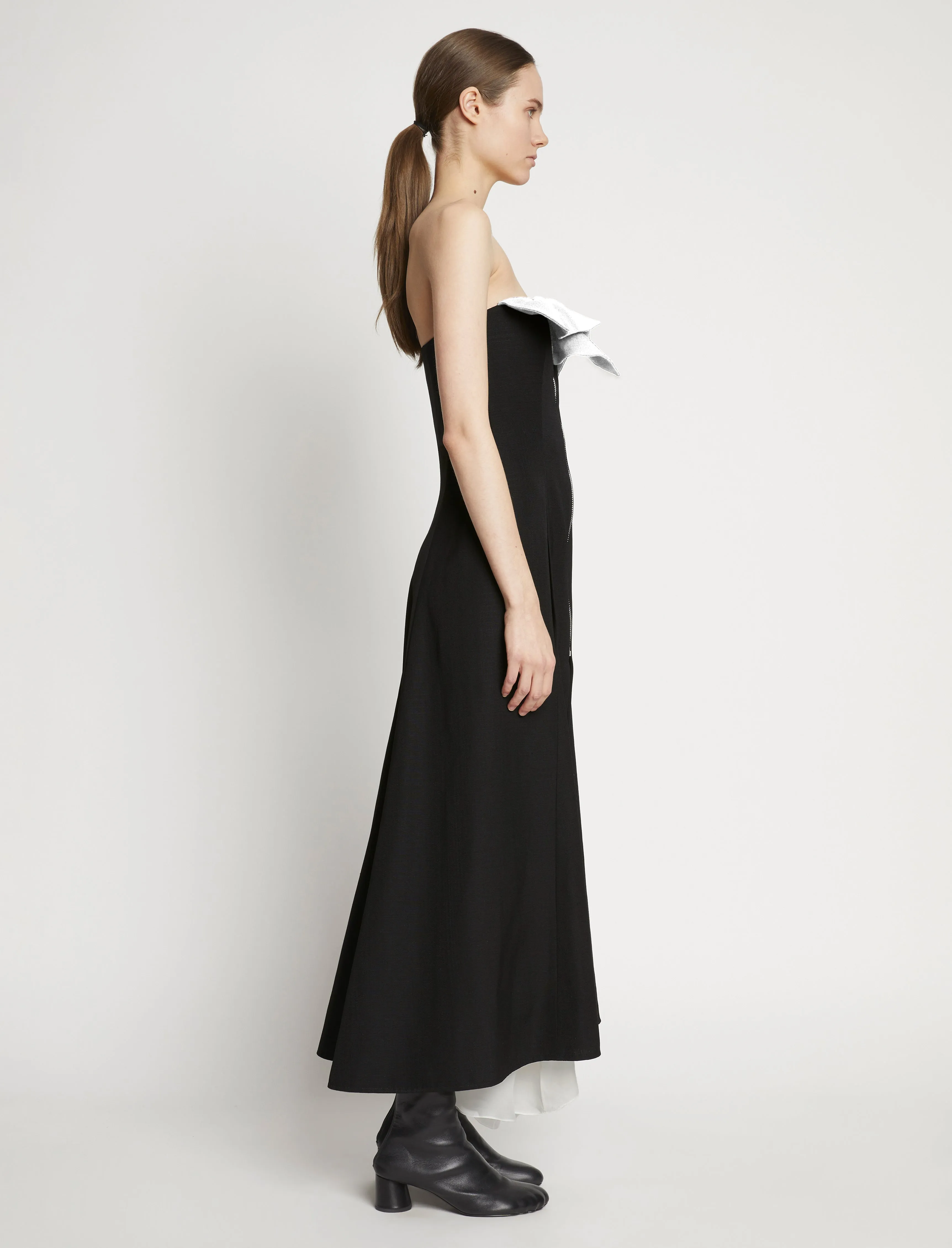Matte Viscose Crepe Strapless Dress sold by Proenza Schouler product image thumbnail 3