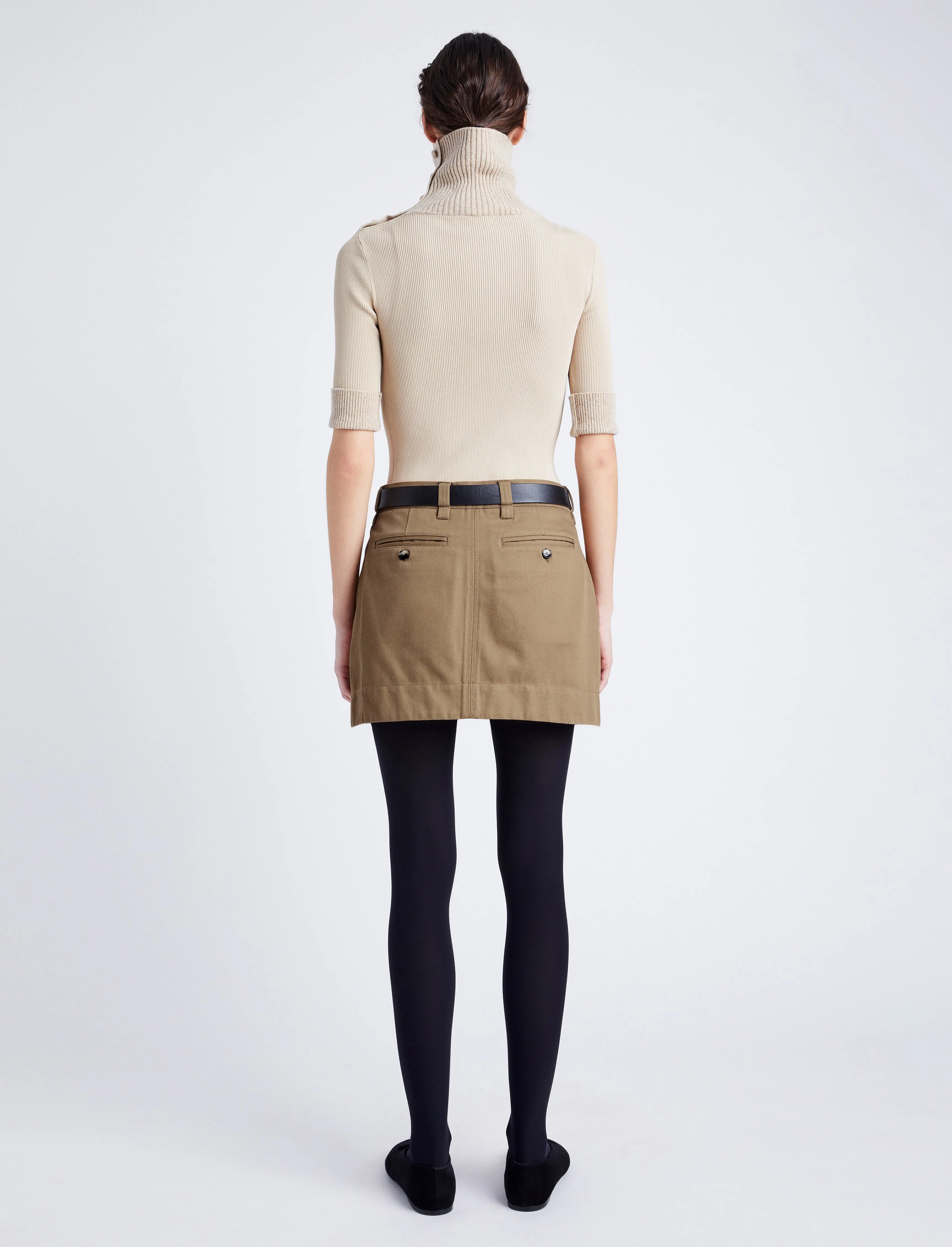 Silas Skirt in Gabardine sold by Proenza Schouler product image thumbnail 4