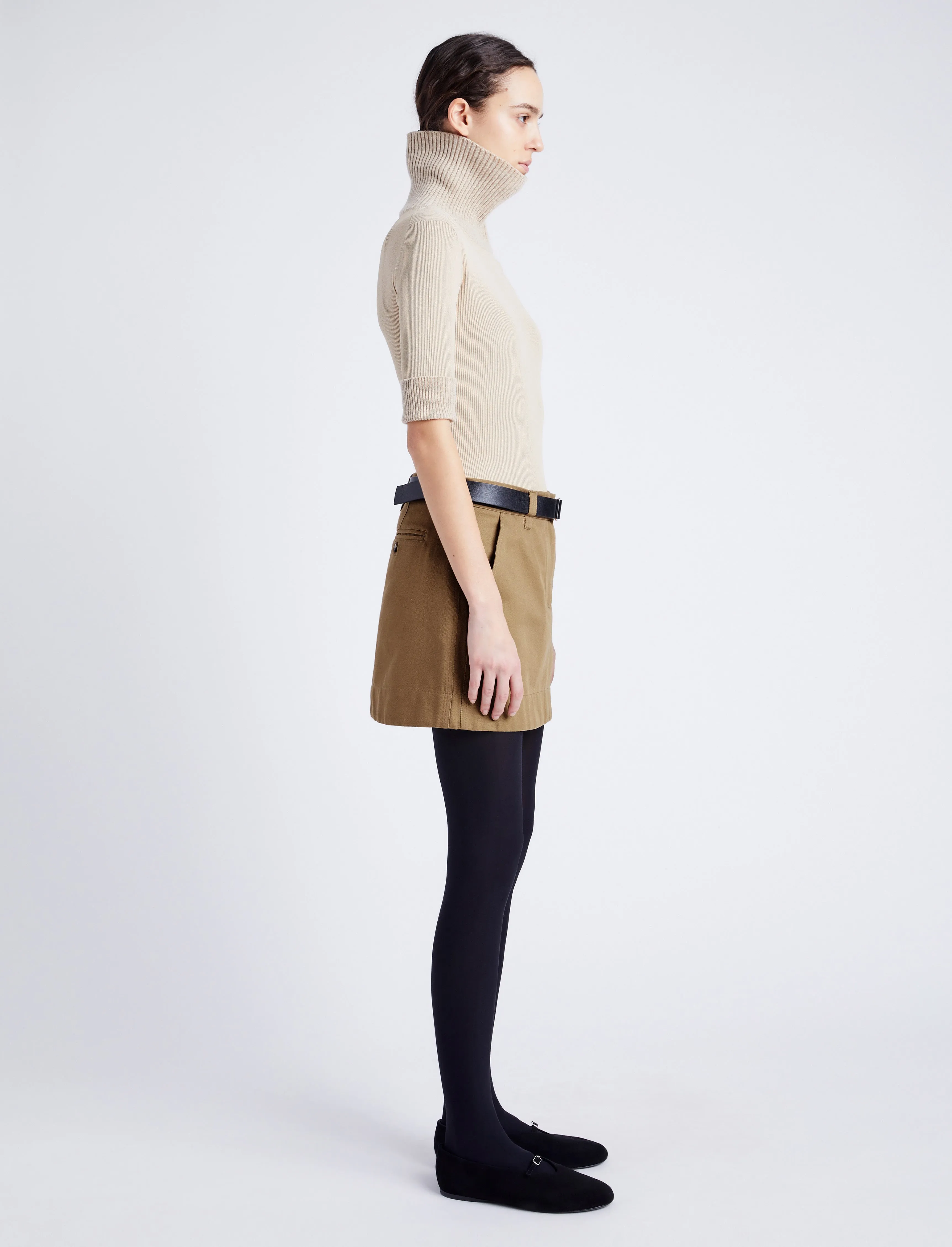 Silas Skirt in Gabardine sold by Proenza Schouler product image thumbnail 3