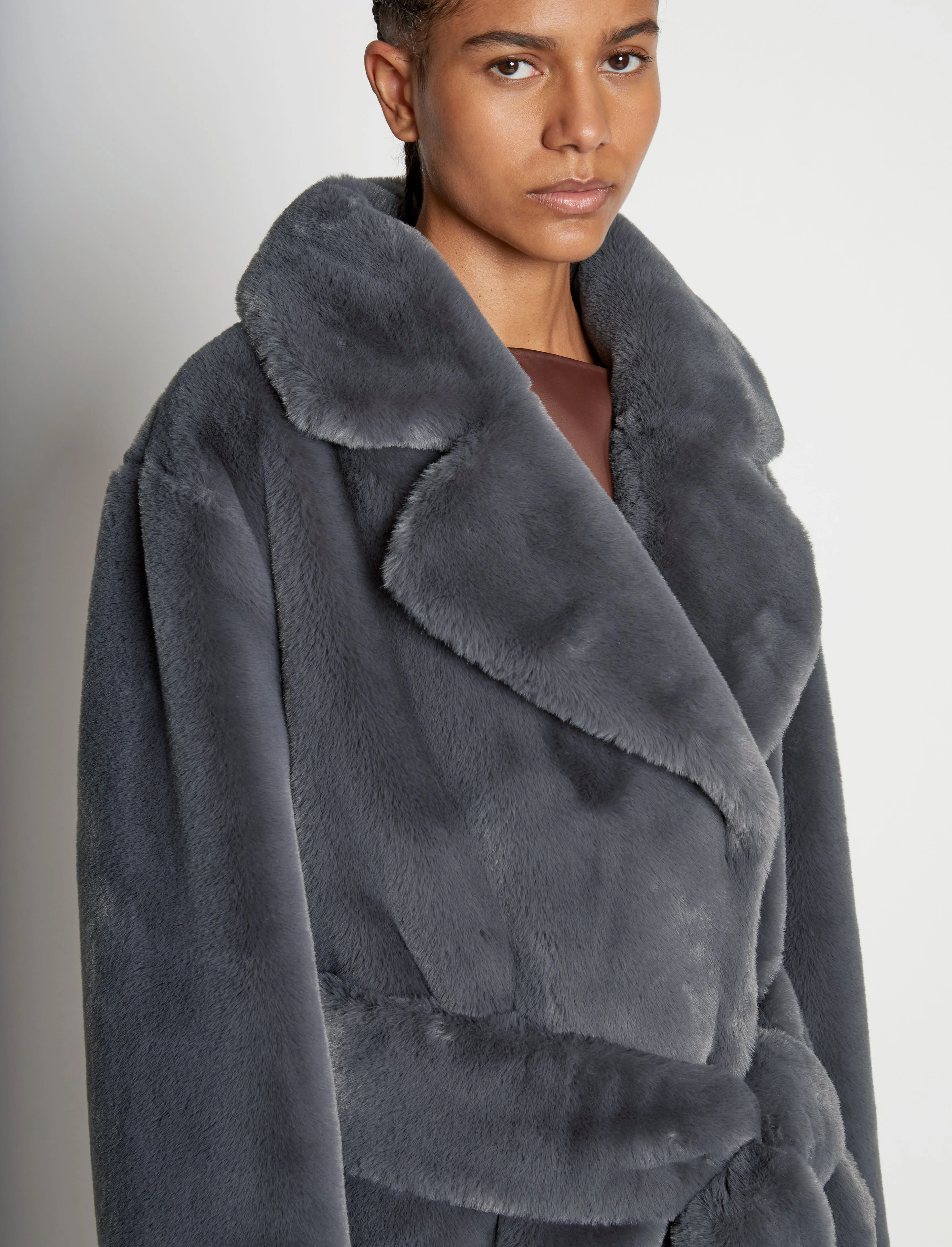 Faux Fur Belted Coat sold by Proenza Schouler product image thumbnail 5