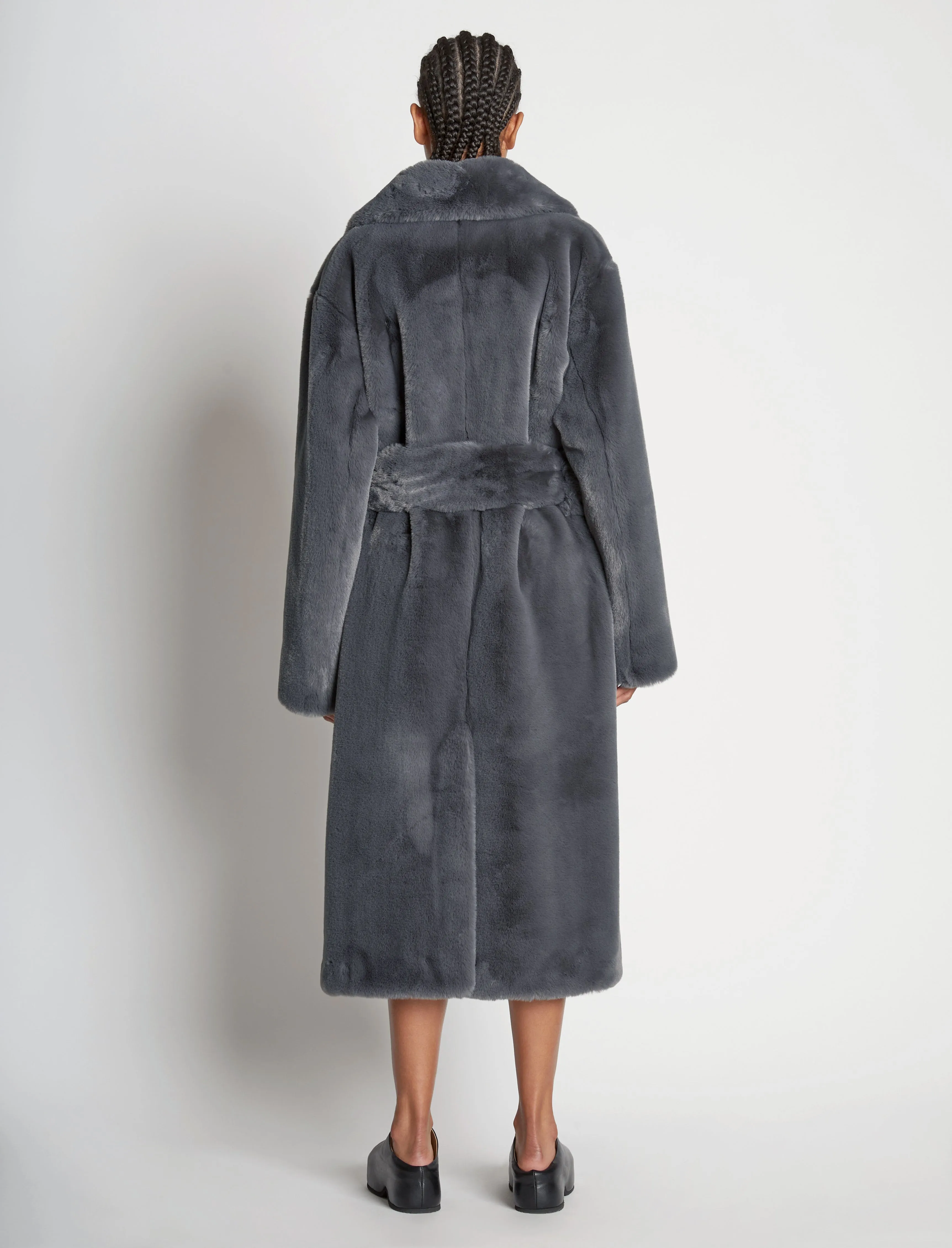 Faux Fur Belted Coat sold by Proenza Schouler product image thumbnail 4