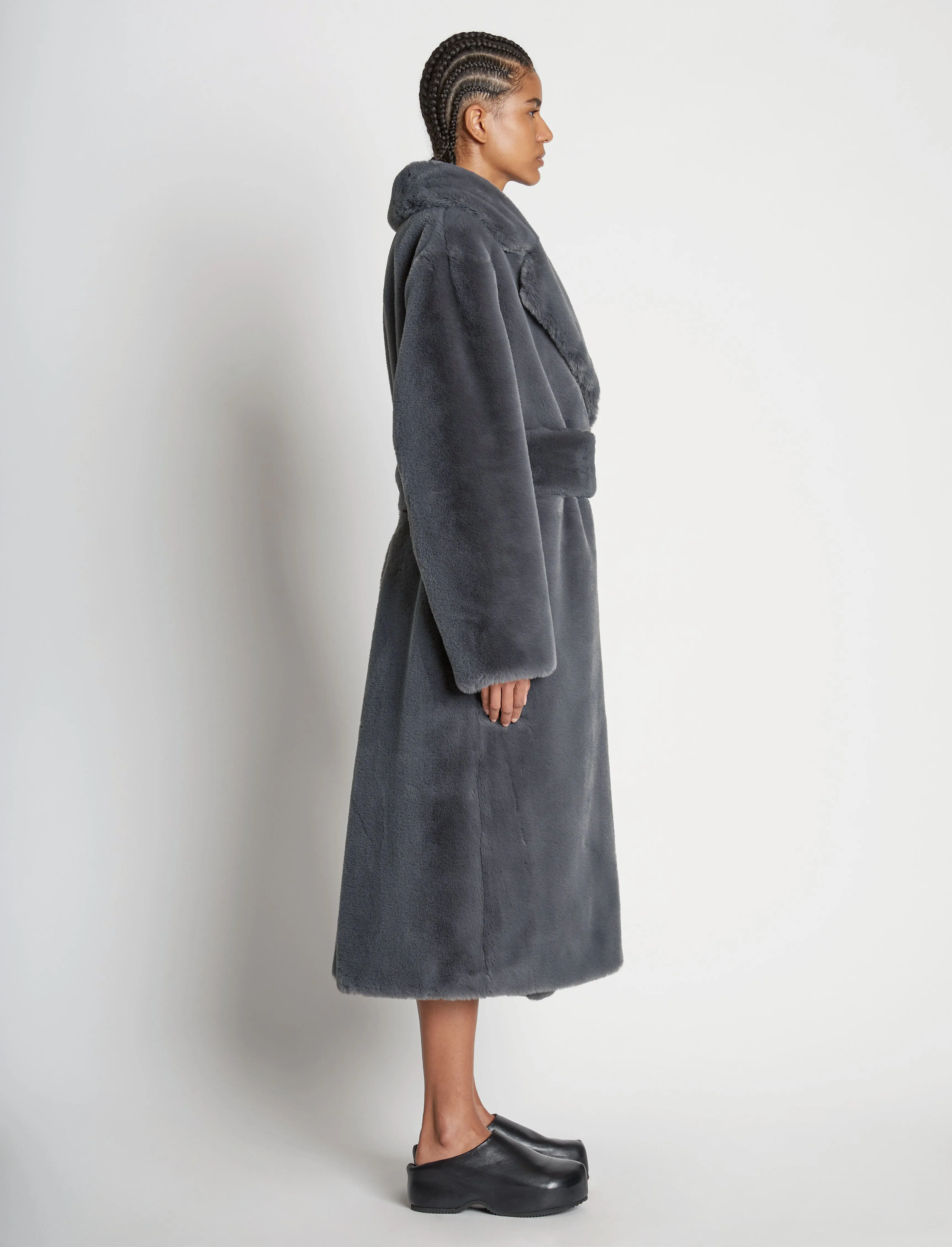 Faux Fur Belted Coat sold by Proenza Schouler product image thumbnail 3
