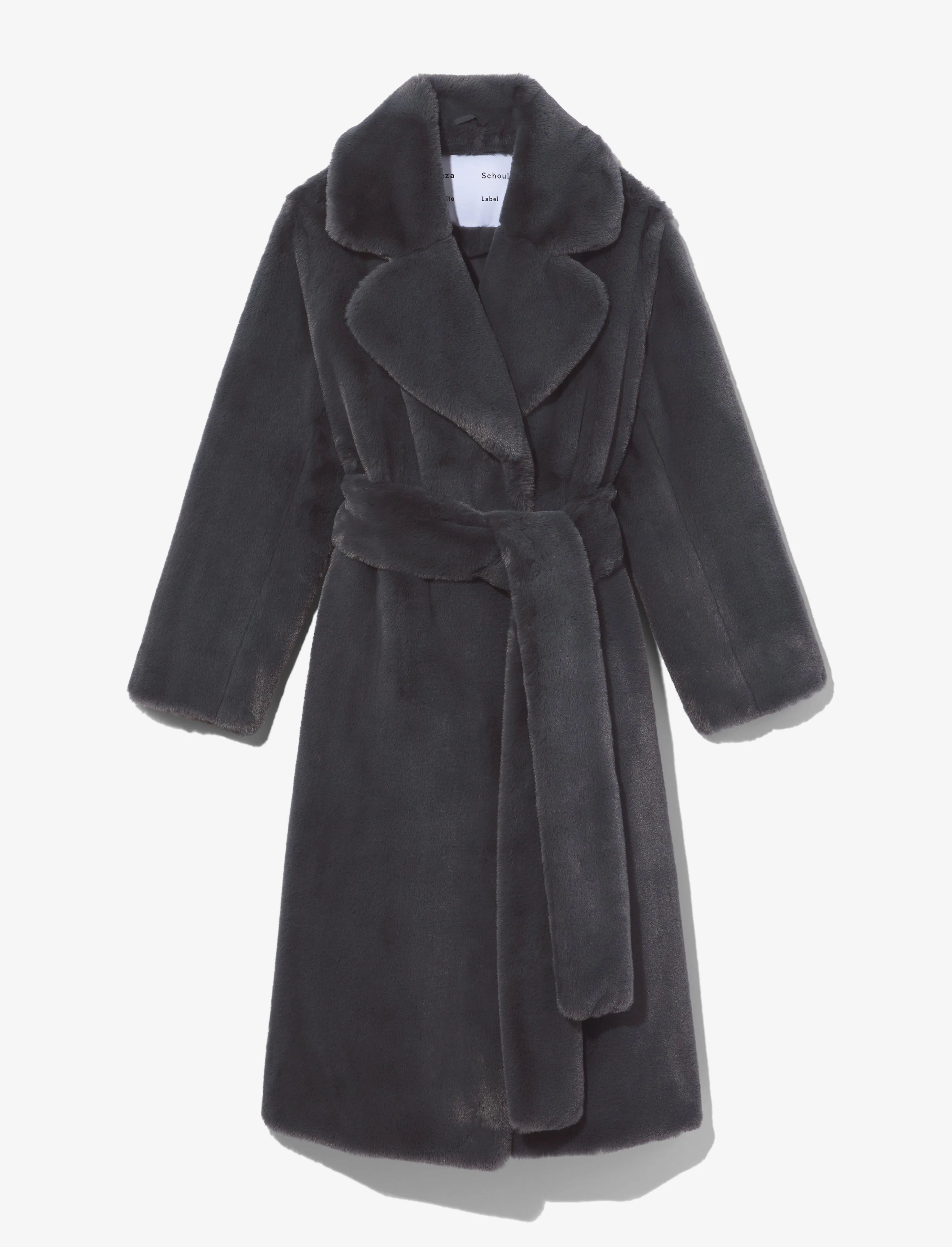 Faux Fur Belted Coat sold by Proenza Schouler