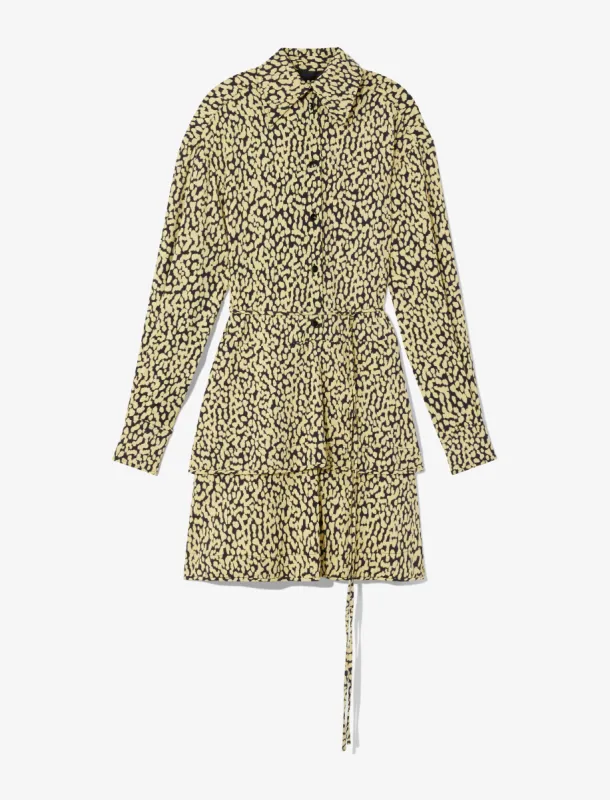 Printed Leopard Shirt Dress sold by Proenza Schouler