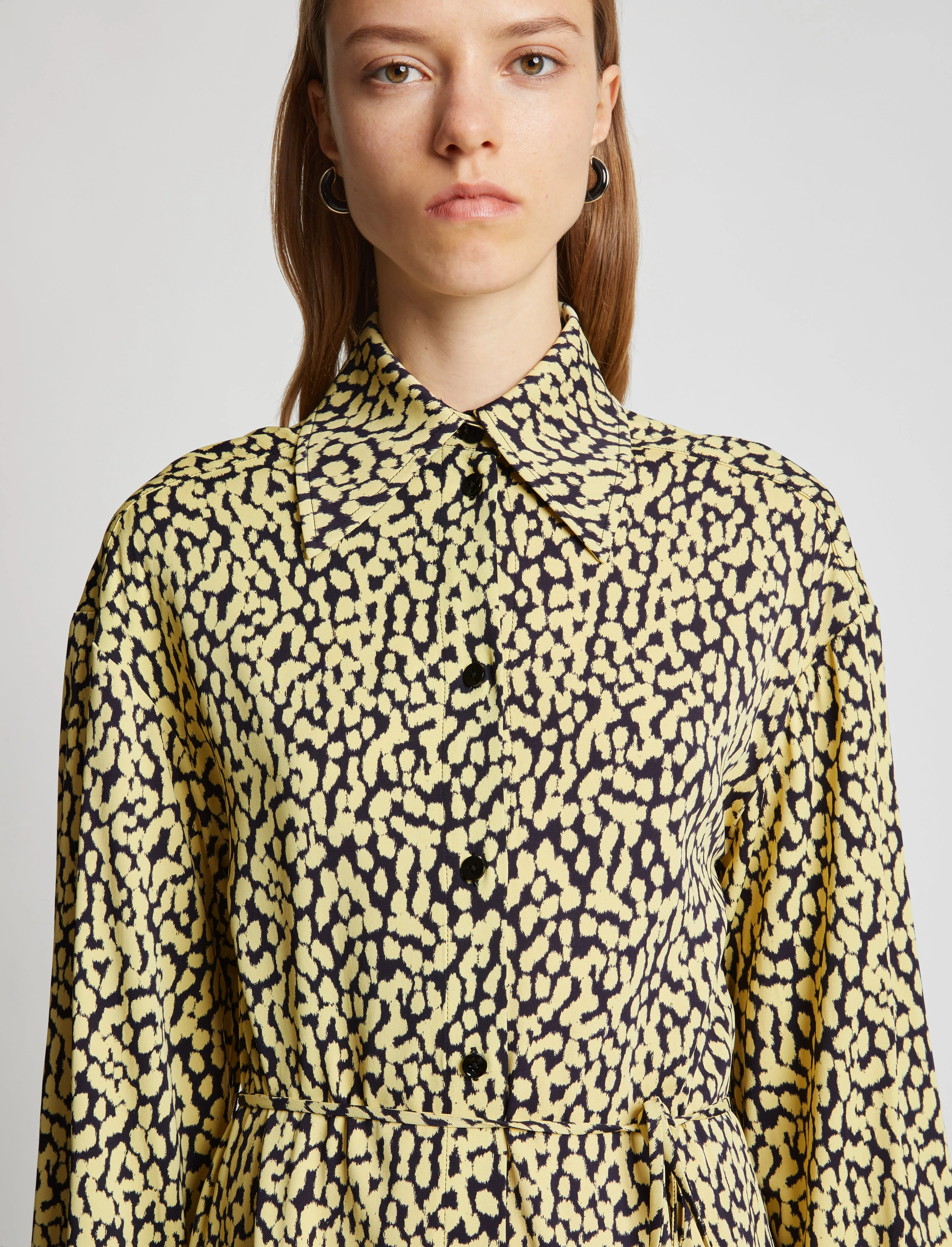 Printed Leopard Shirt Dress sold by Proenza Schouler product image thumbnail 5