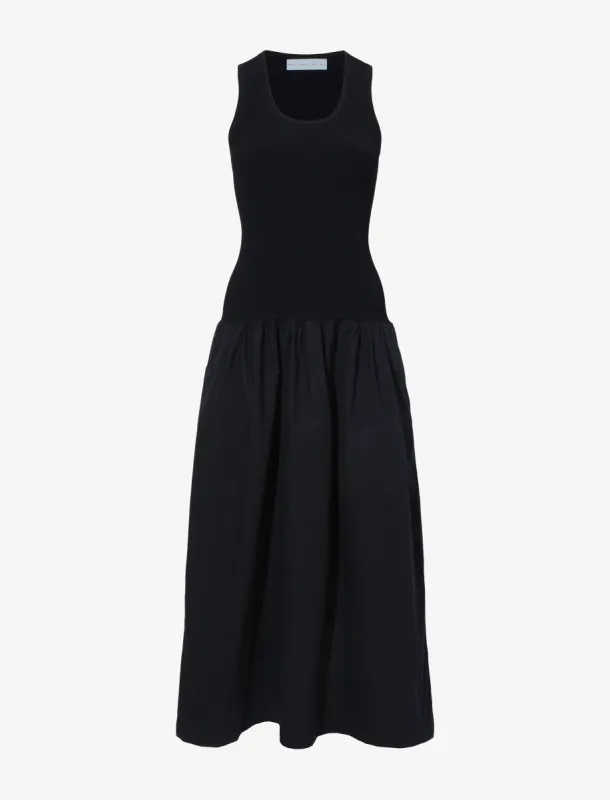 Malia Dress in Peached Poplin sold by Proenza Schouler