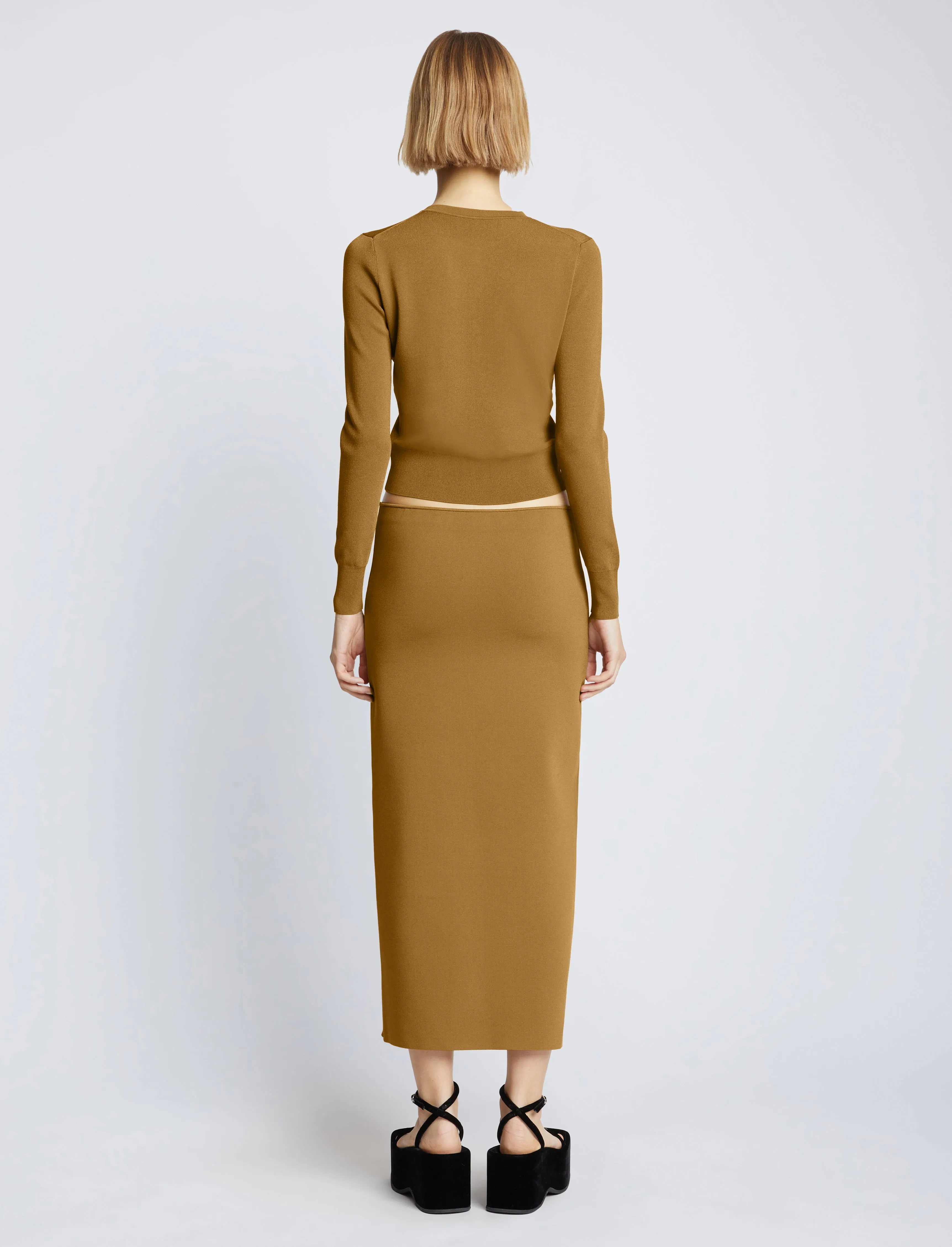 Silk Viscose Knit Skirt sold by Proenza Schouler product image thumbnail 4