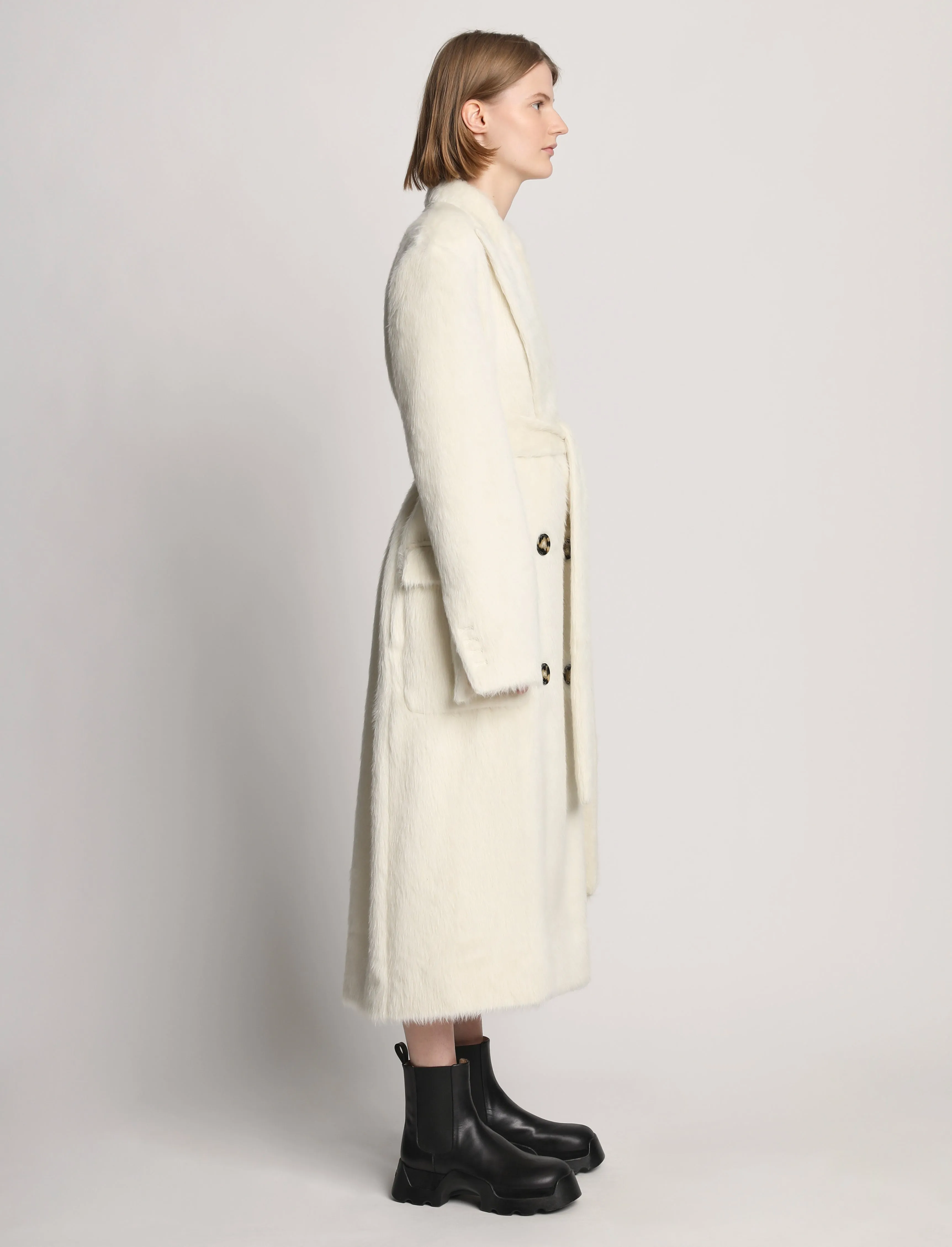 Brushed Alpaca Coat sold by Proenza Schouler product image thumbnail 3