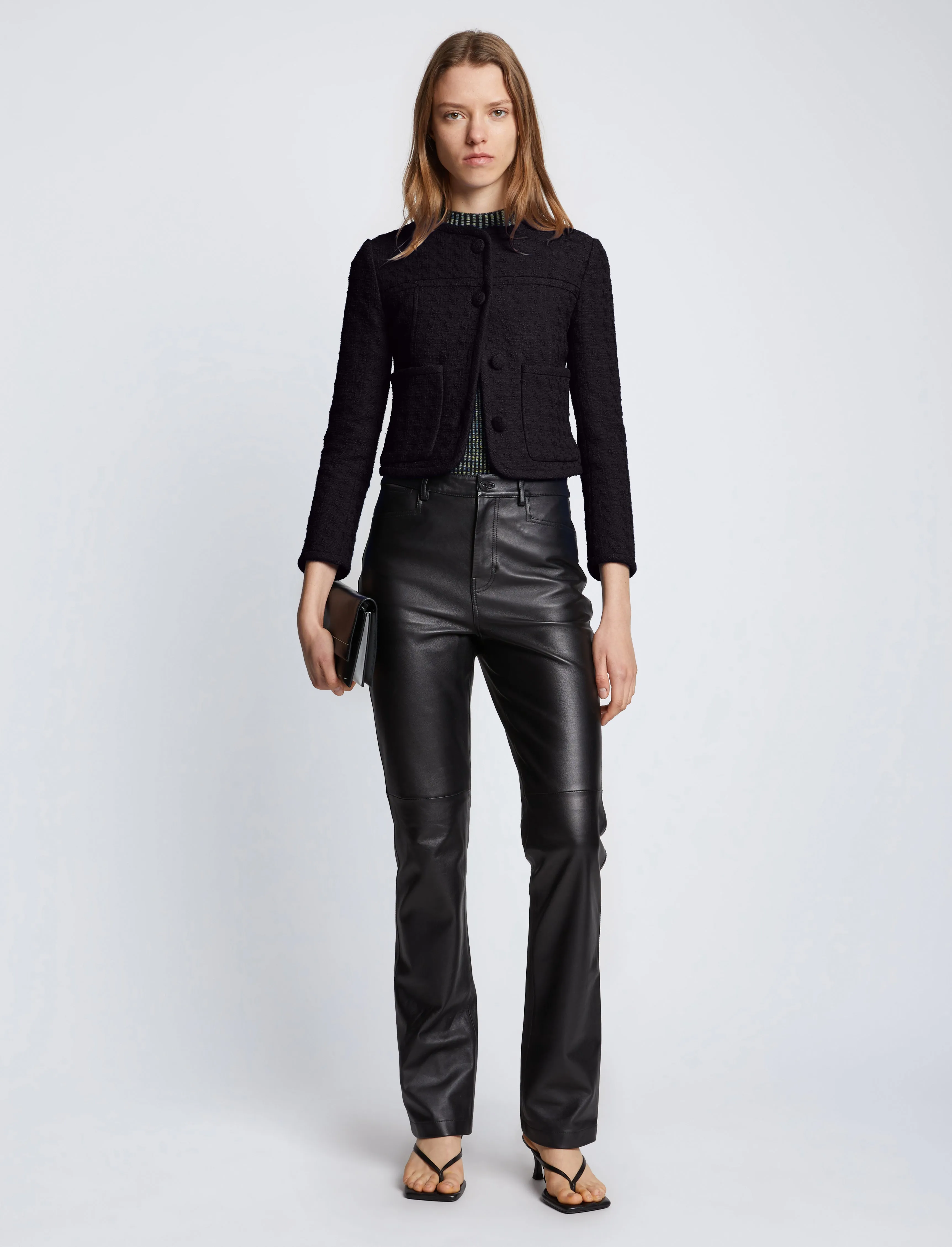 Tweed Cropped Jacket sold by Proenza Schouler product image thumbnail 3