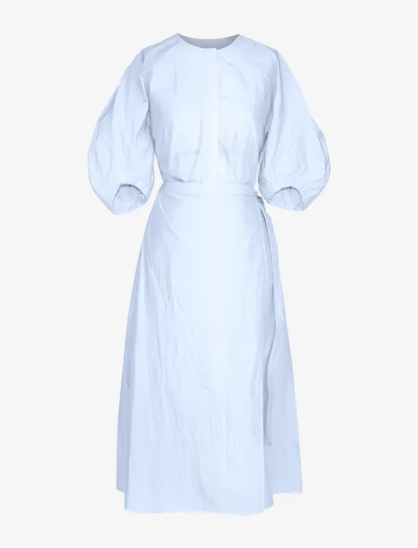 Alicia Dress in Crinkled Cotton Gabardine sold by Proenza Schouler