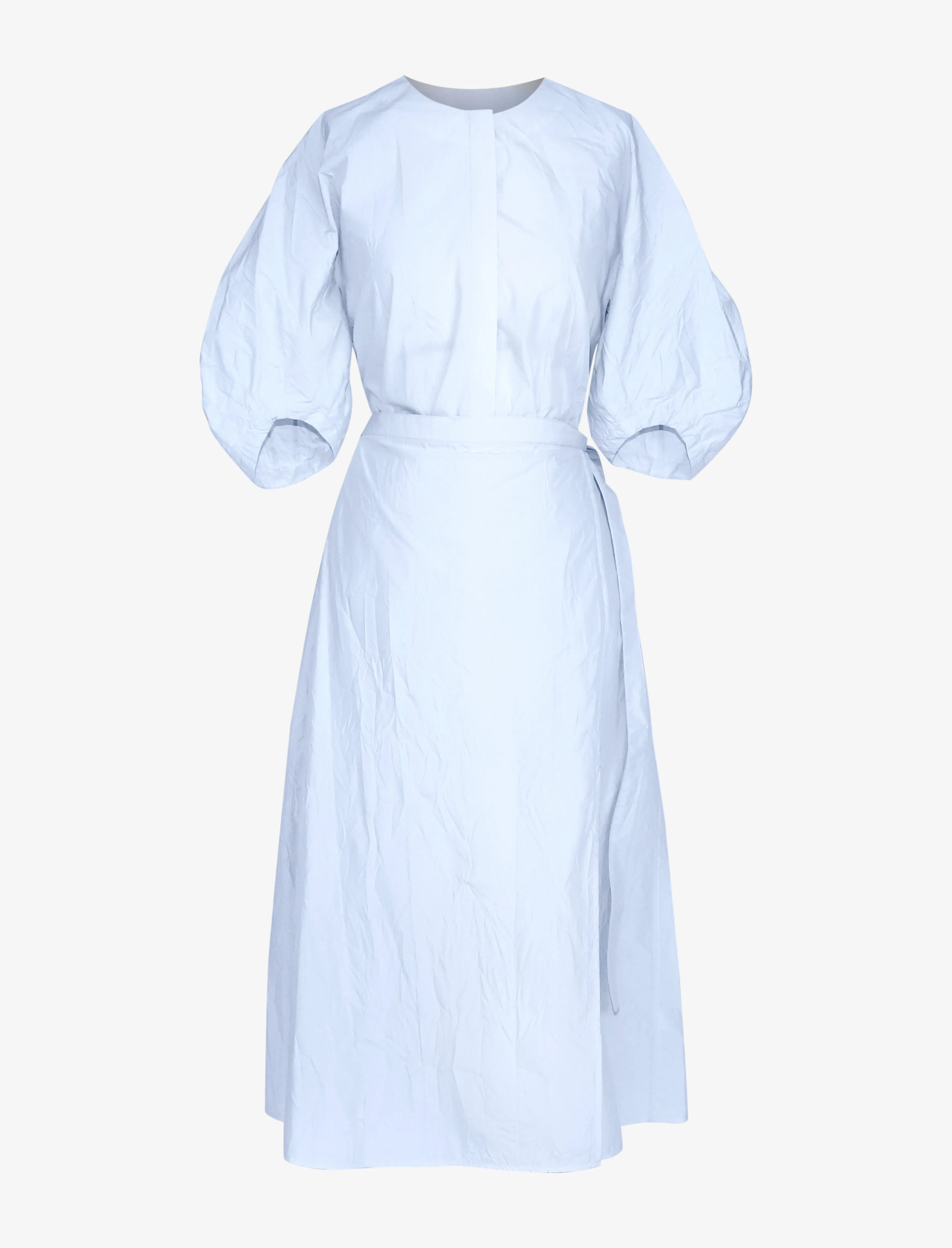 Alicia Dress in Crinkled Cotton Gabardine sold by Proenza Schouler