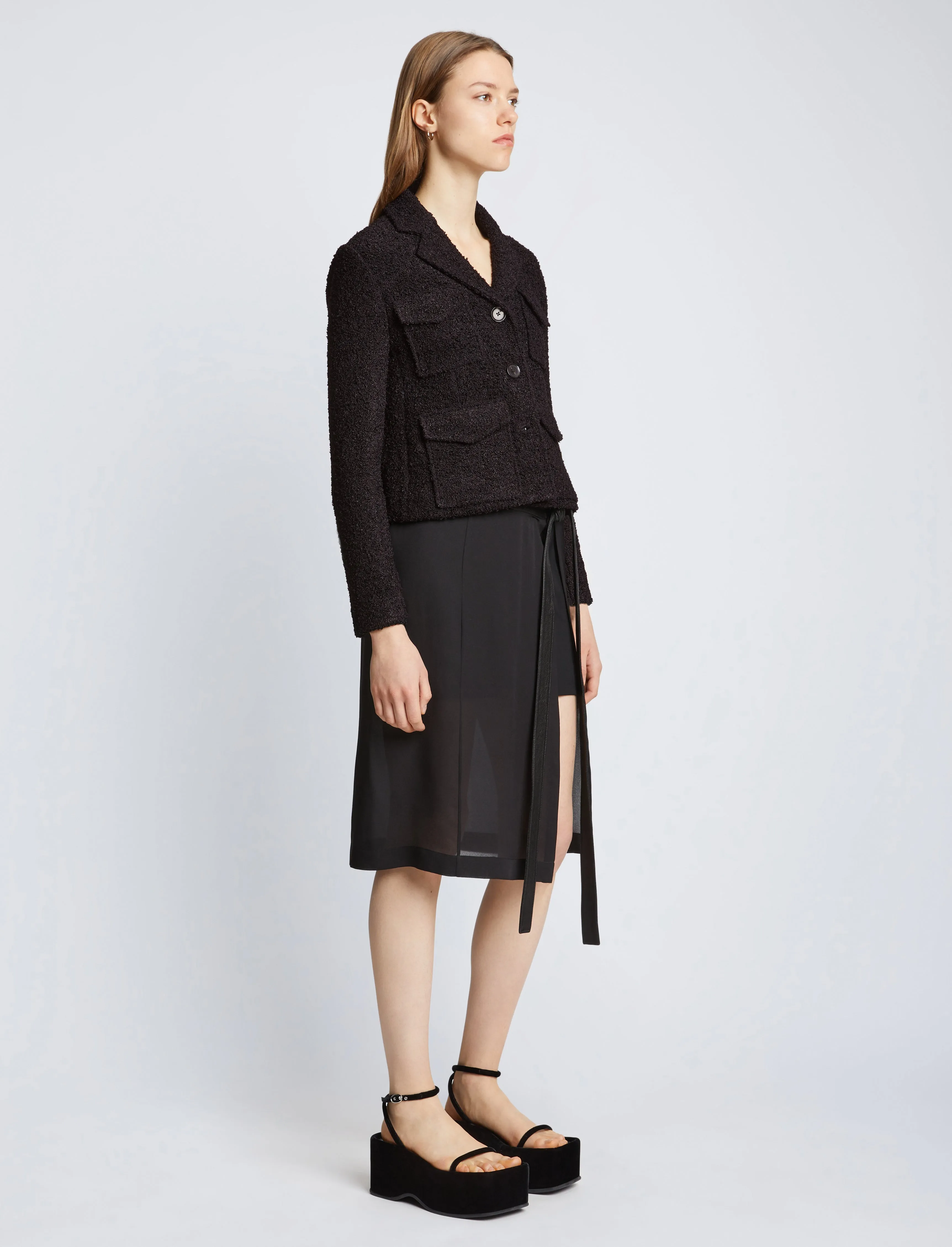 Bi-Stretch Tweed Jacket sold by Proenza Schouler product image thumbnail 4