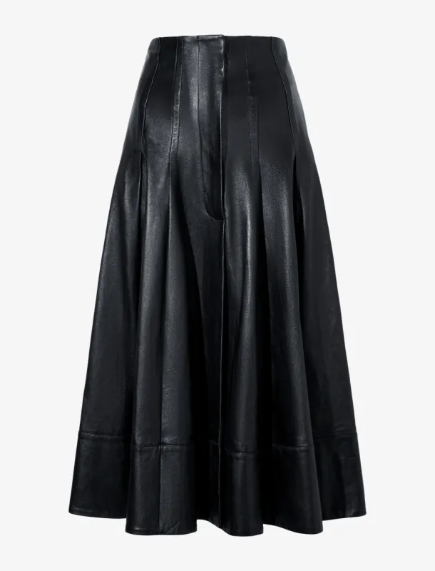Moore Skirt in Glossy Leather made by Proenza Schouler