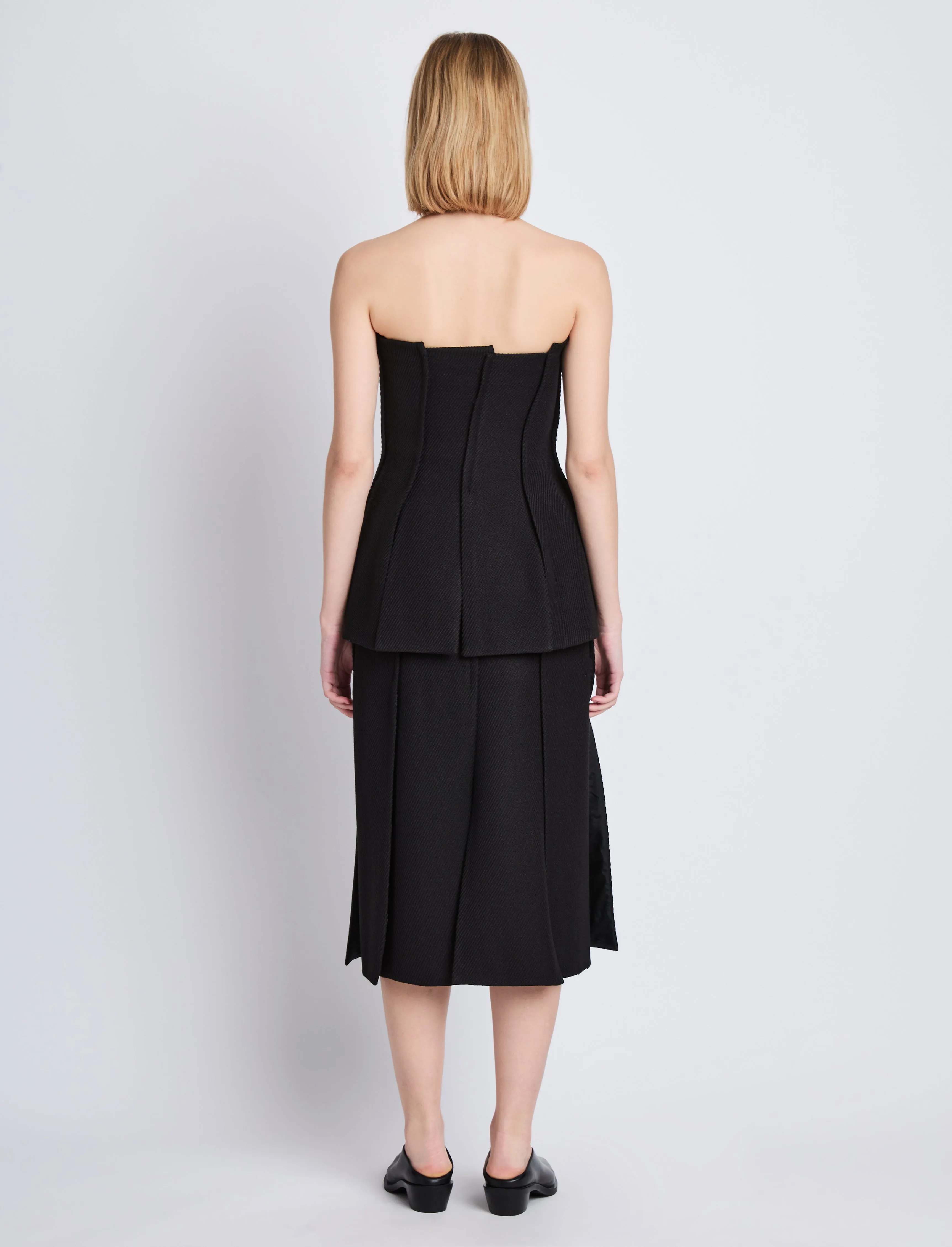 Corinne Strapless Top in Wool Twill sold by Proenza Schouler product image thumbnail 5