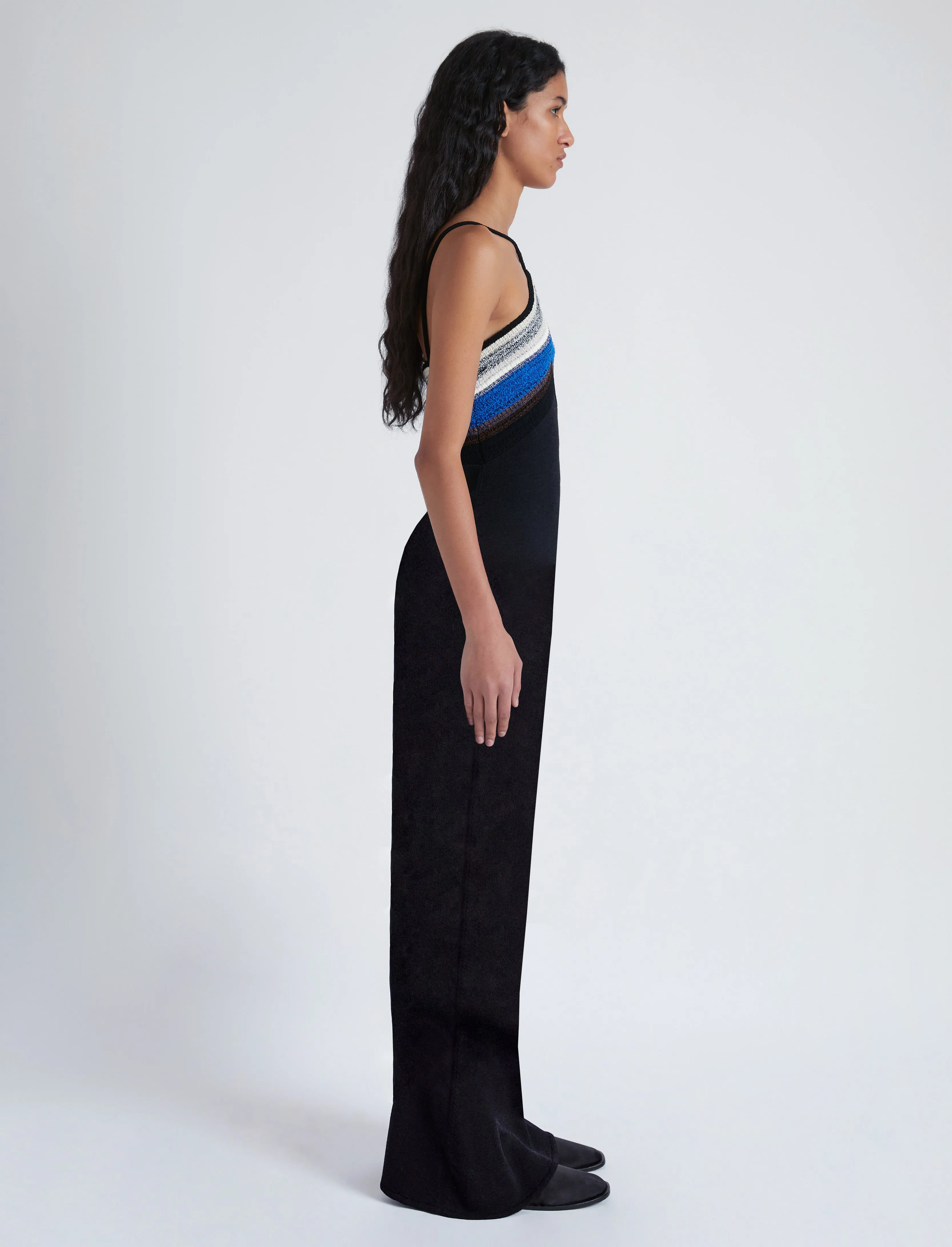 Naomi Dress in Crochet Stripe Knit sold by Proenza Schouler product image thumbnail 3