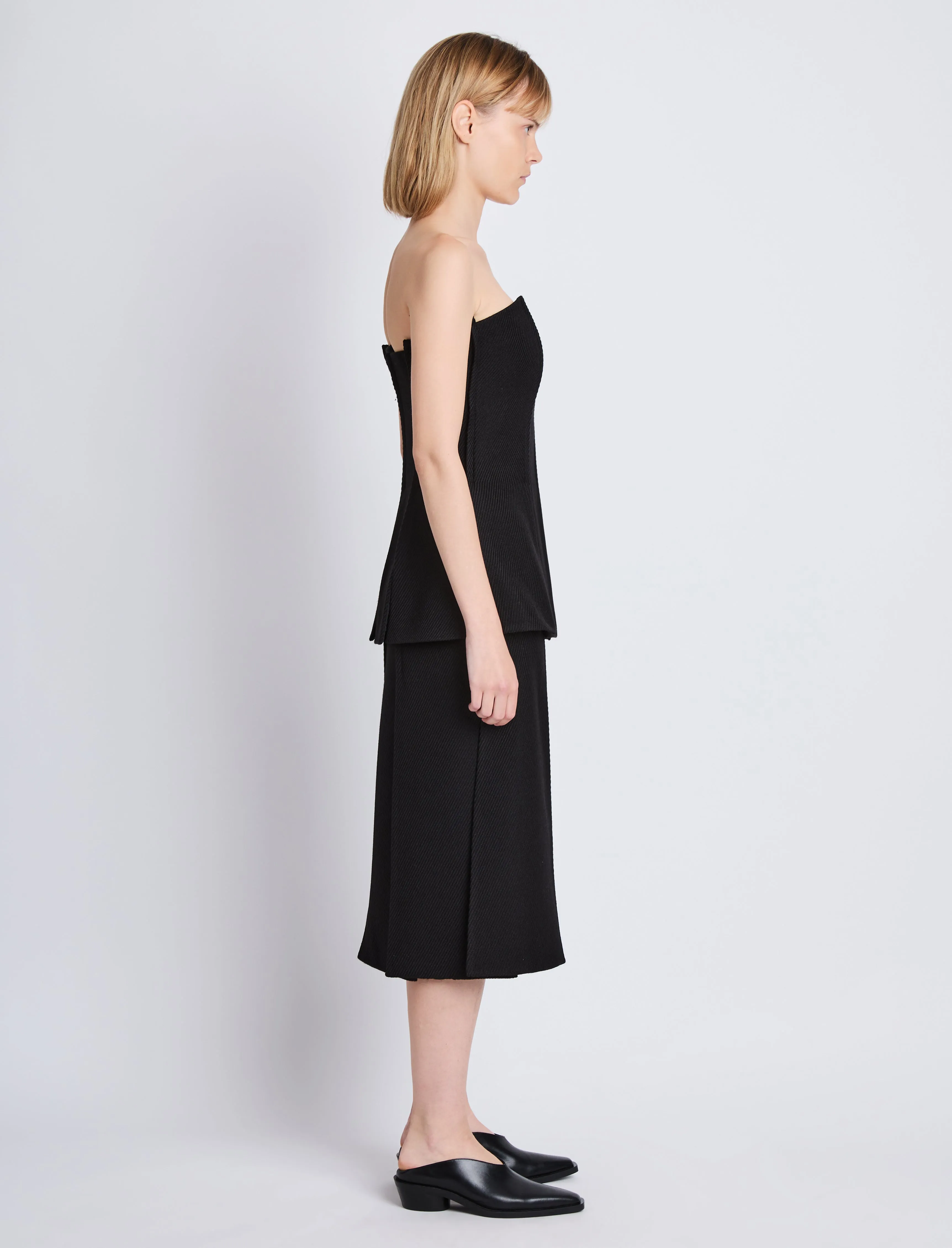 Corinne Strapless Top in Wool Twill sold by Proenza Schouler product image thumbnail 4