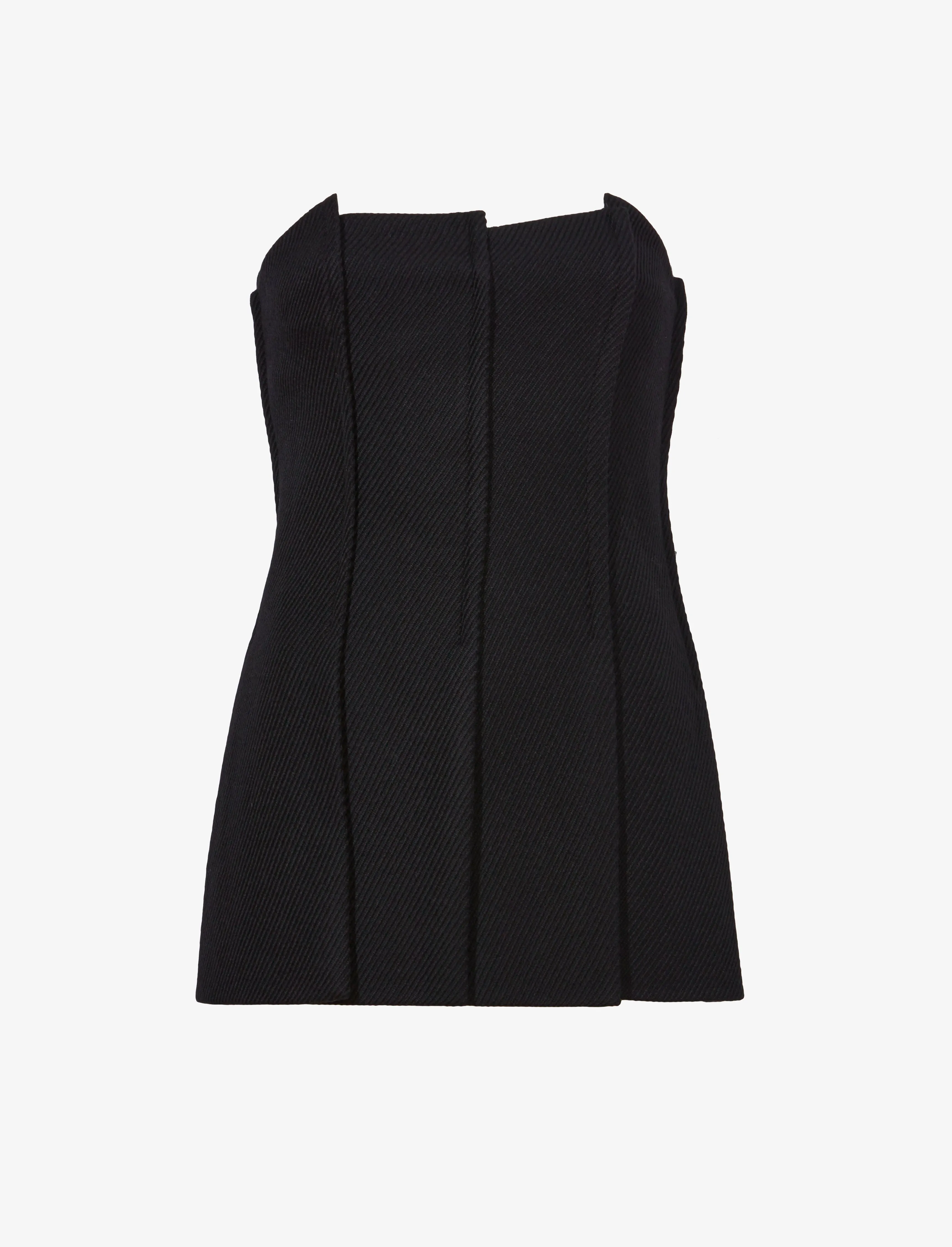 Corinne Strapless Top in Wool Twill sold by Proenza Schouler