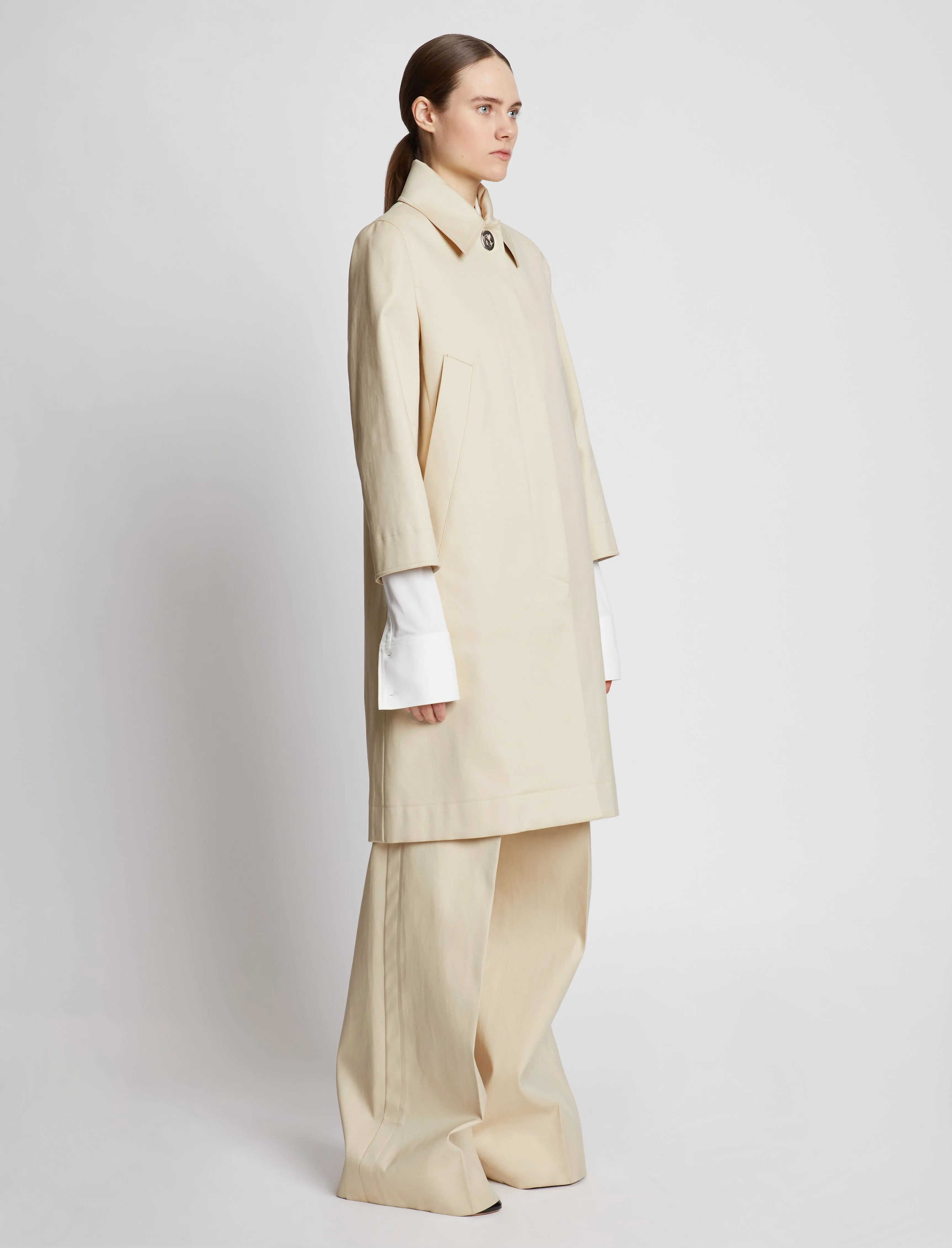 Cotton Gabardine Single Breasted Coat sold by Proenza Schouler product image thumbnail 3