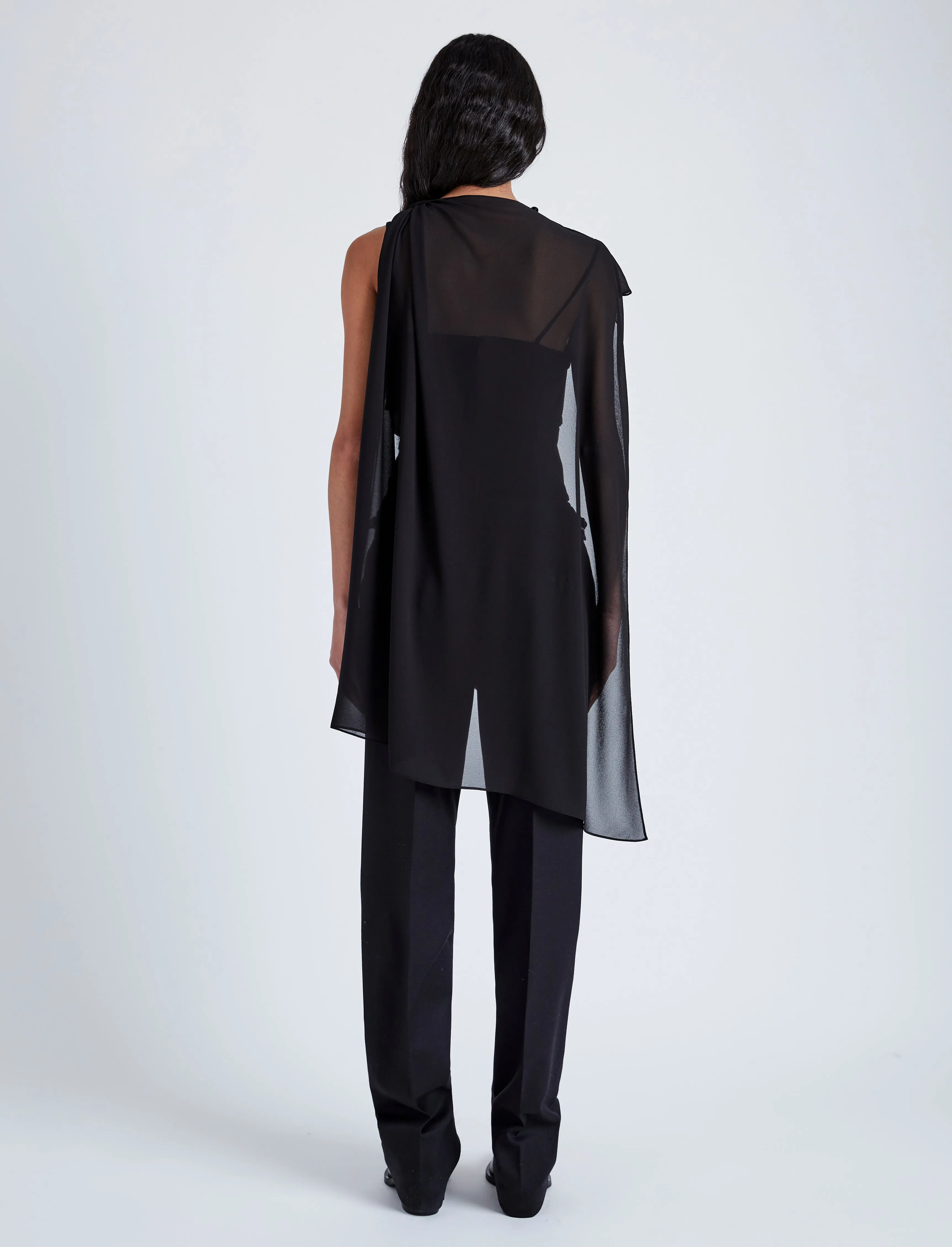 Aurora Top in Chiffon sold by Proenza Schouler product image thumbnail 5