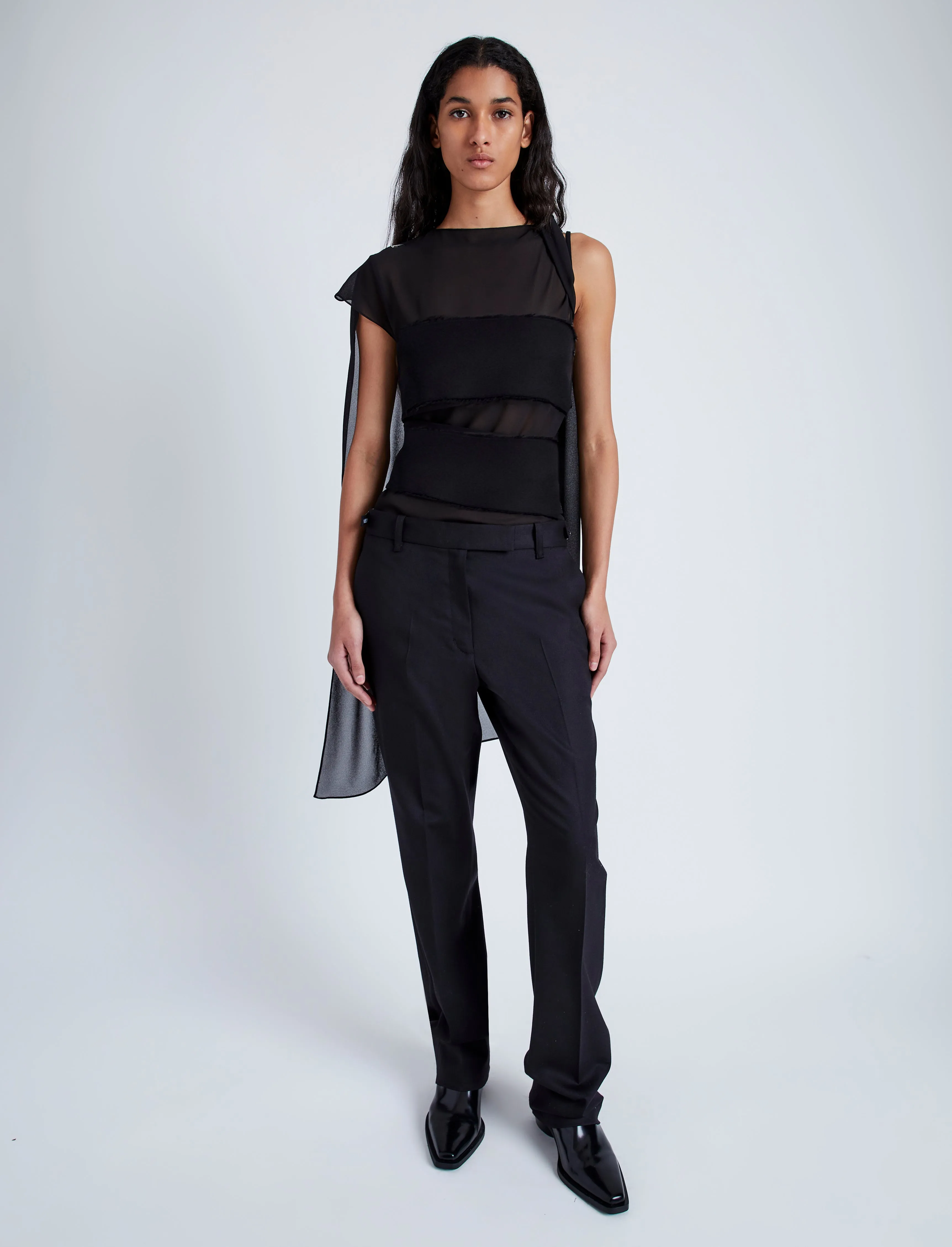 Aurora Top in Chiffon sold by Proenza Schouler product image thumbnail 3