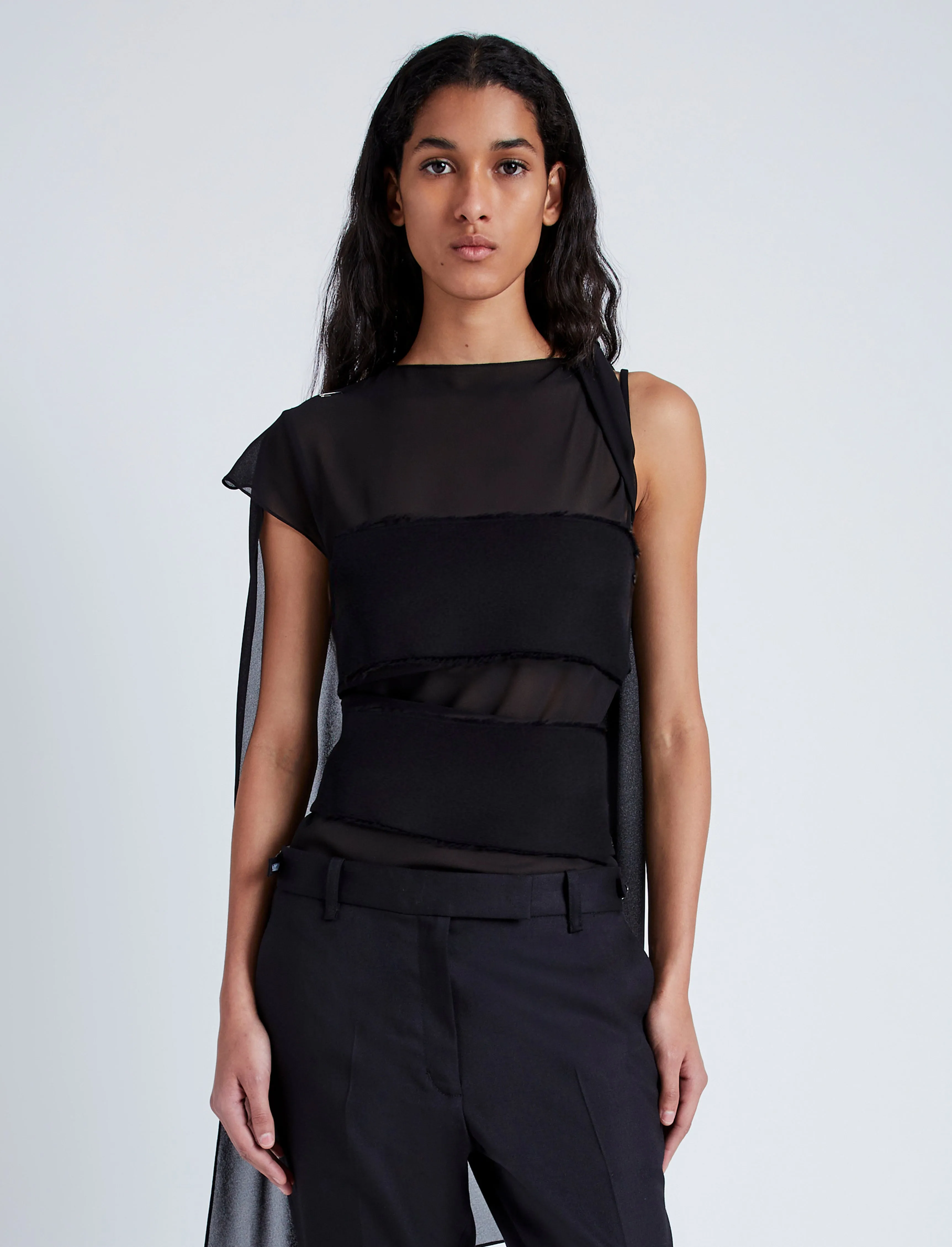 Aurora Top in Chiffon sold by Proenza Schouler product image thumbnail 2