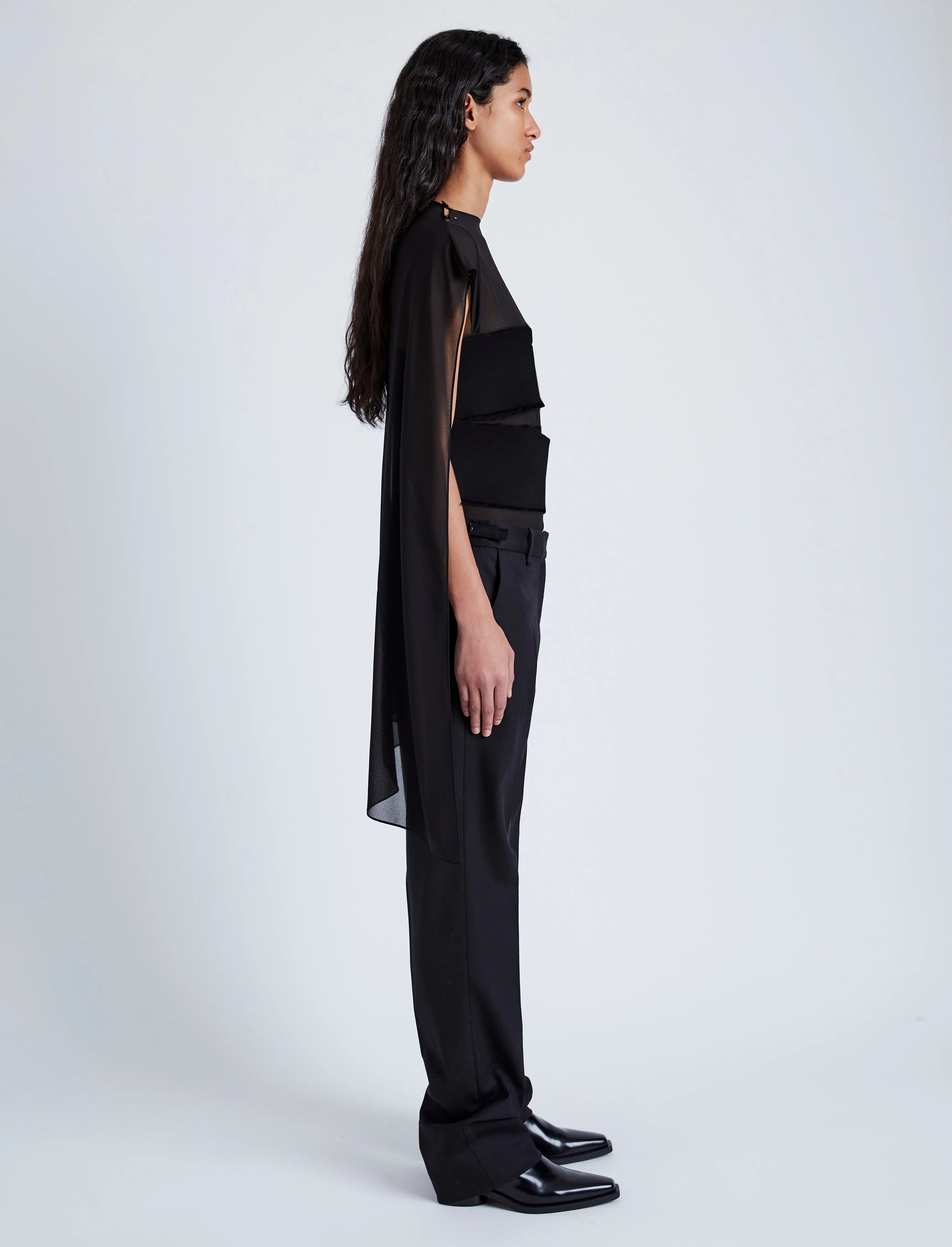 Aurora Top in Chiffon sold by Proenza Schouler product image thumbnail 4