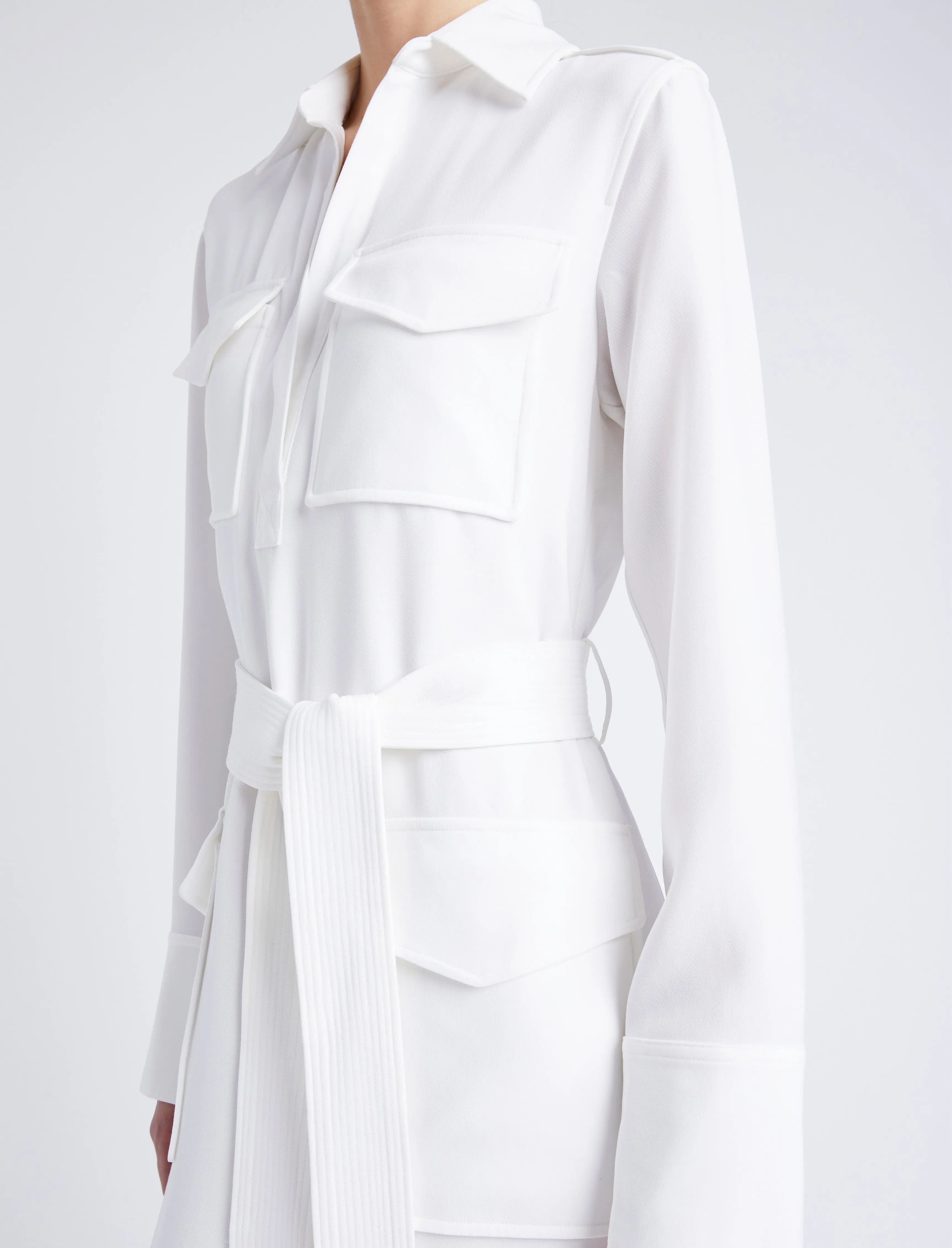 Vanessa Dress in Matte Double Crepe sold by Proenza Schouler product image thumbnail 5