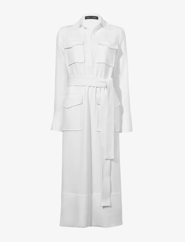 Vanessa Dress in Matte Double Crepe sold by Proenza Schouler
