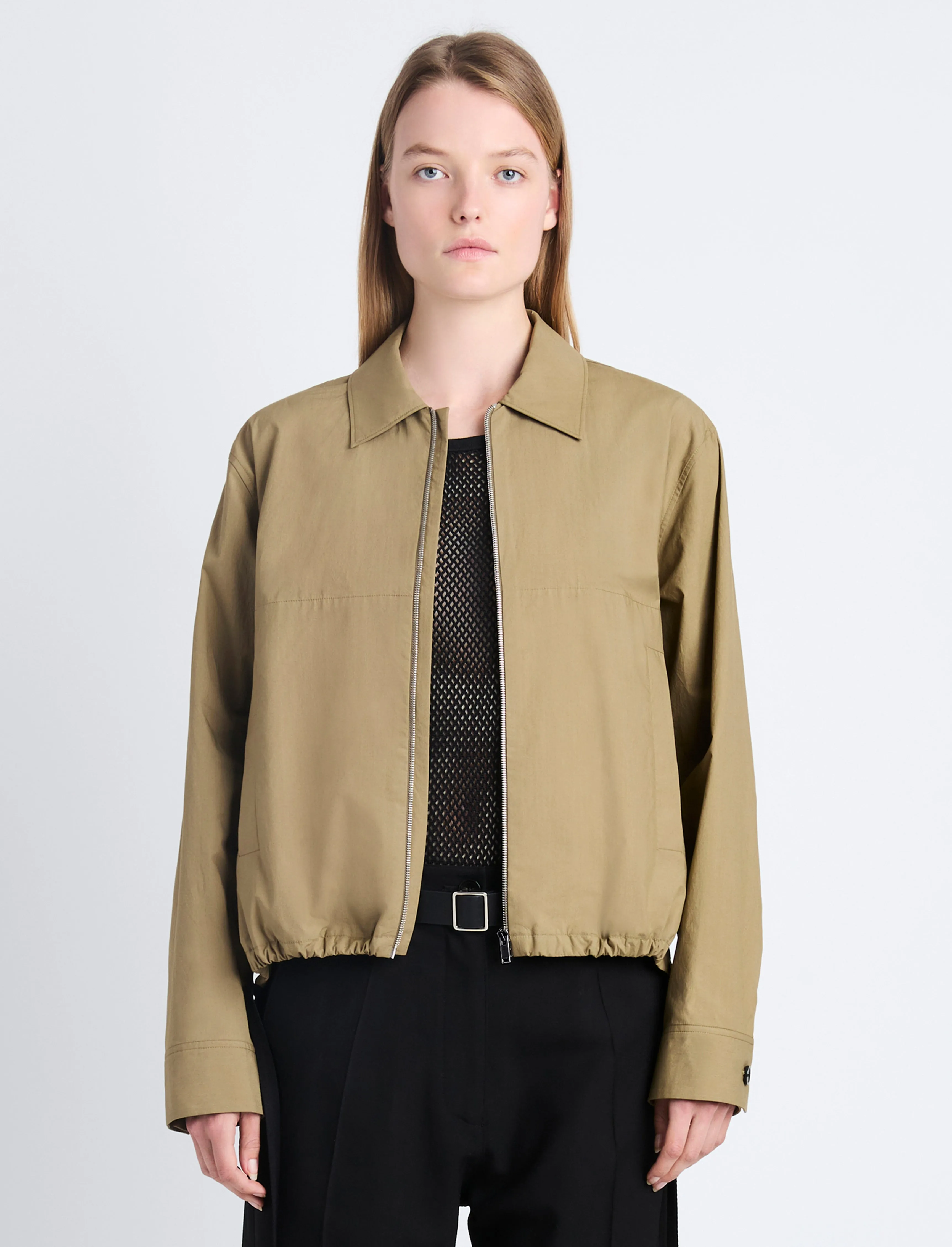 Emerson Jacket in Washed Cotton Poplin sold by Proenza Schouler product image thumbnail 2