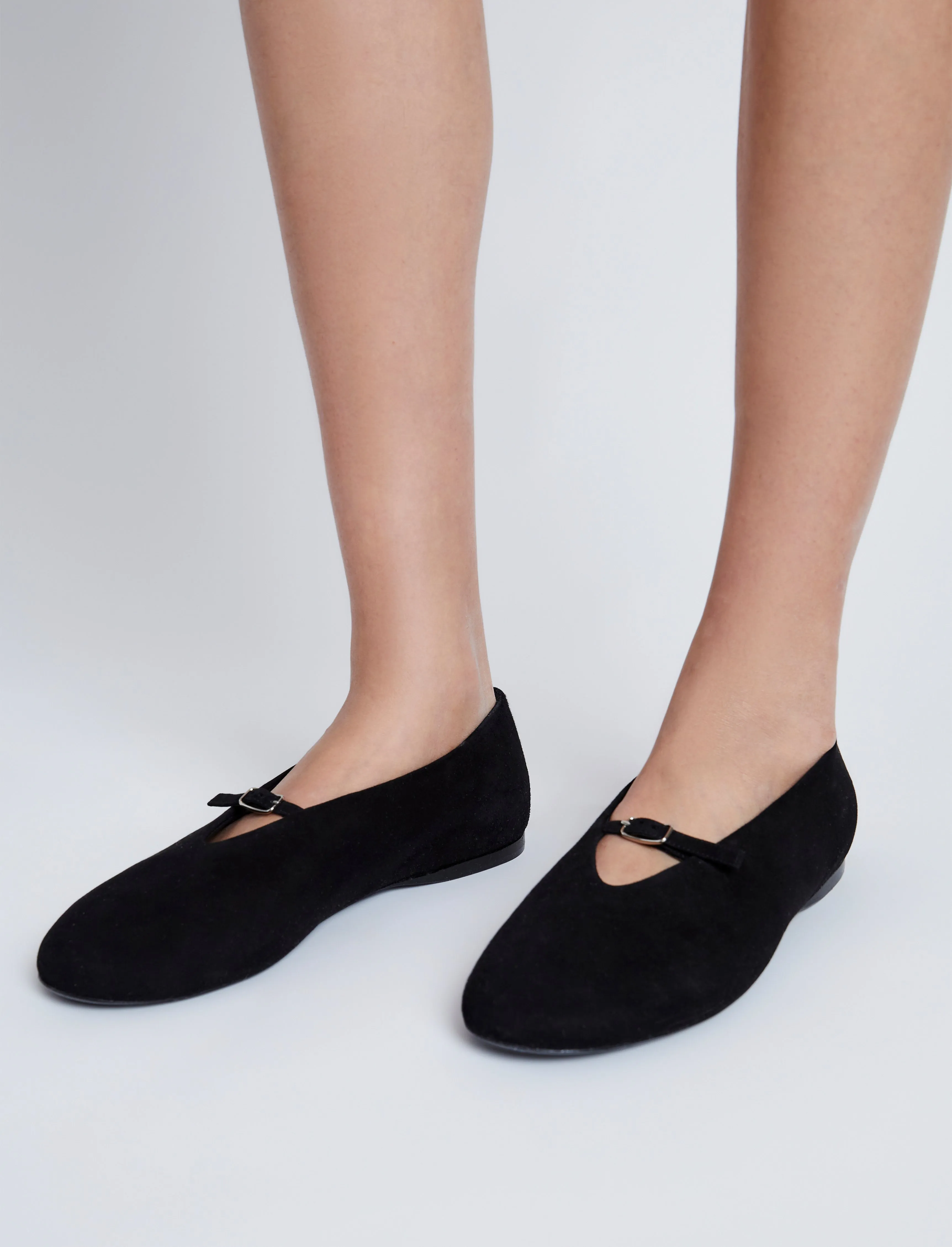 Tee Mary Jane Flats in Suede sold by Proenza Schouler product image thumbnail 5