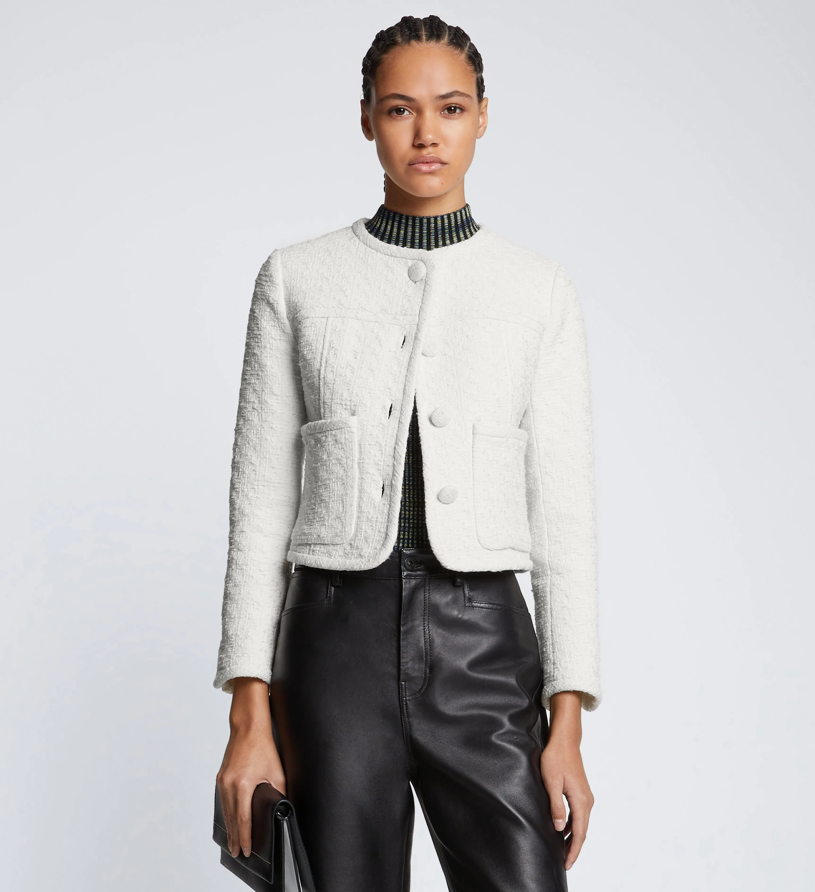 Tweed Cropped Jacket sold by Proenza Schouler product image thumbnail 2