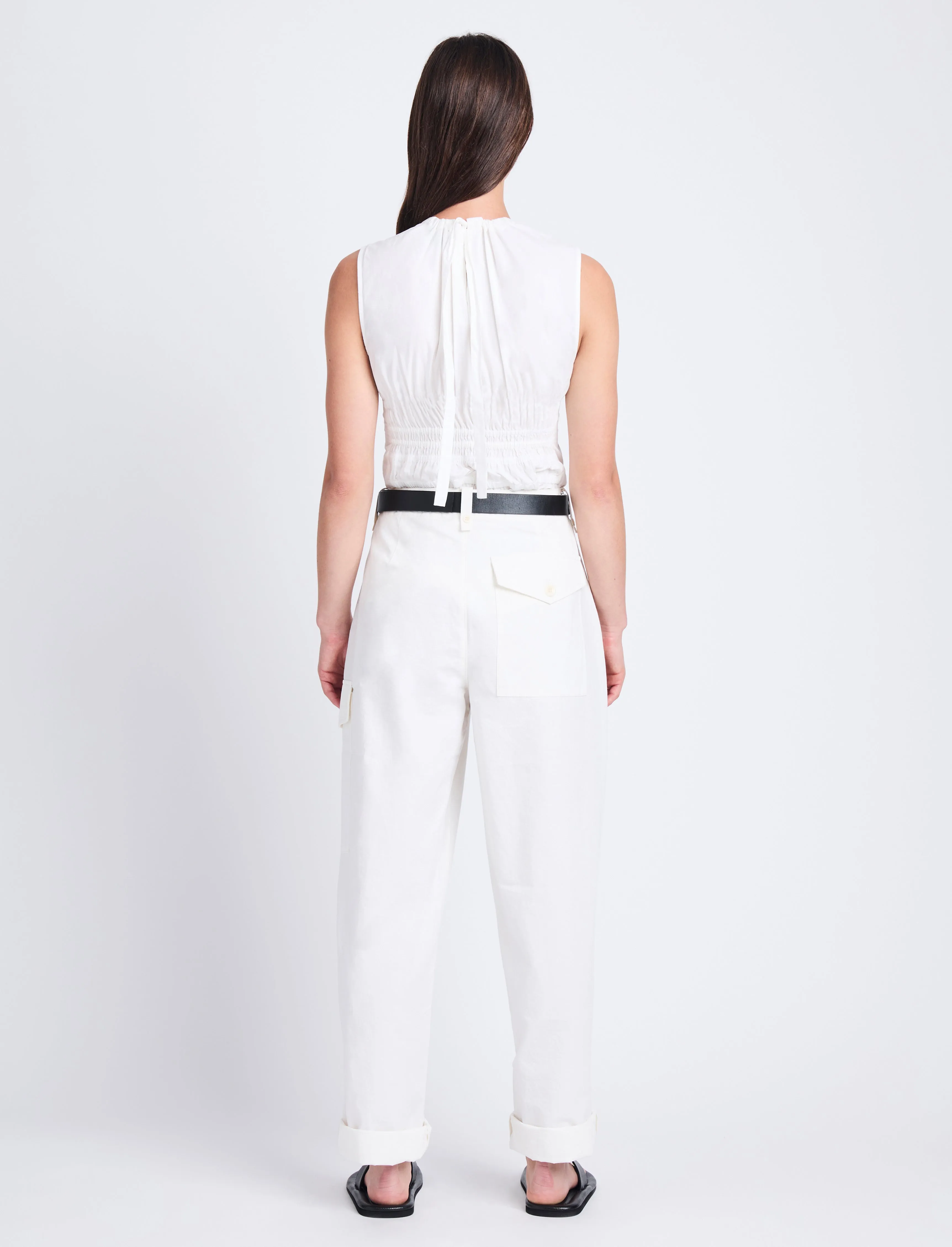Birdie Top in Poplin sold by Proenza Schouler product image thumbnail 5
