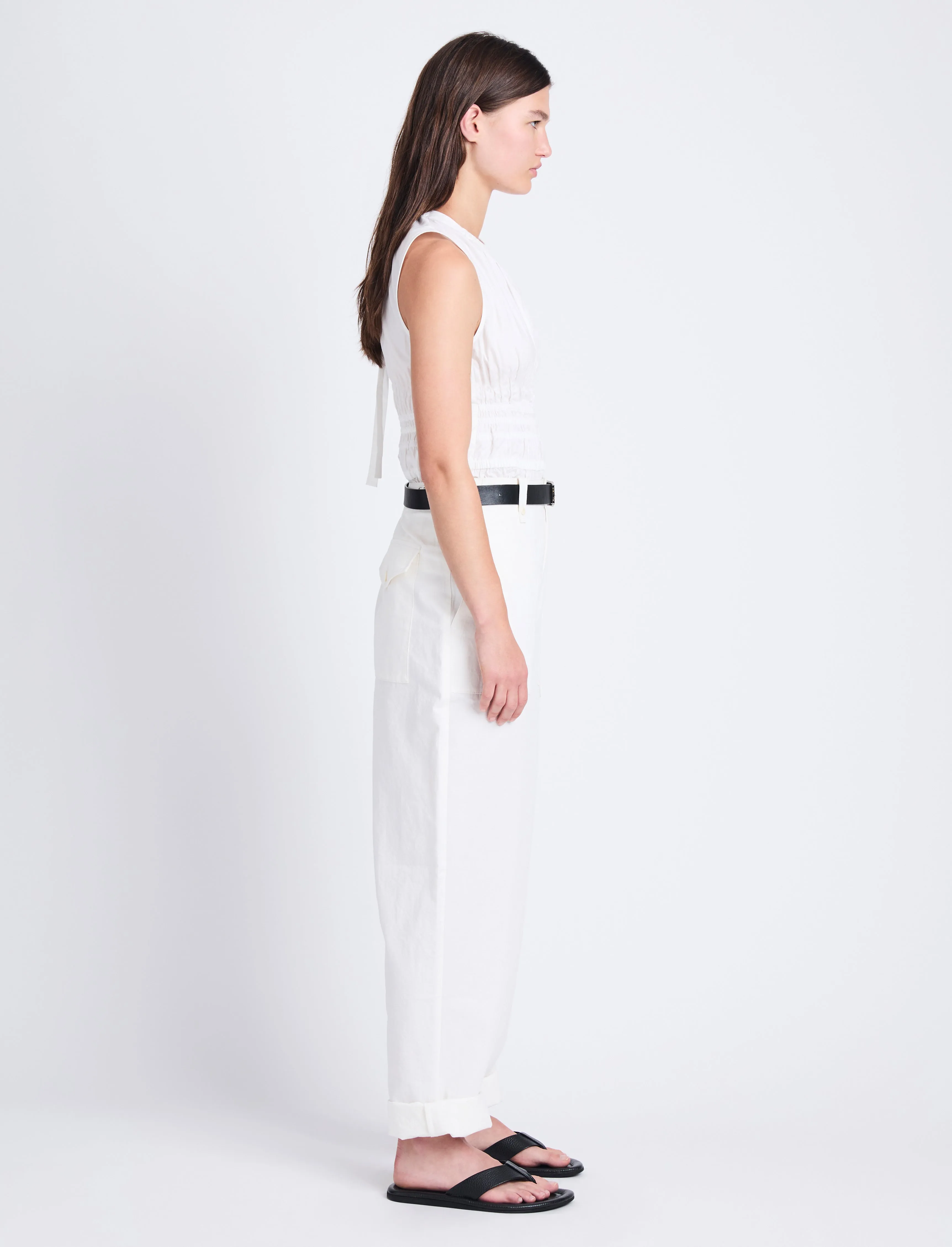 Birdie Top in Poplin sold by Proenza Schouler product image thumbnail 4