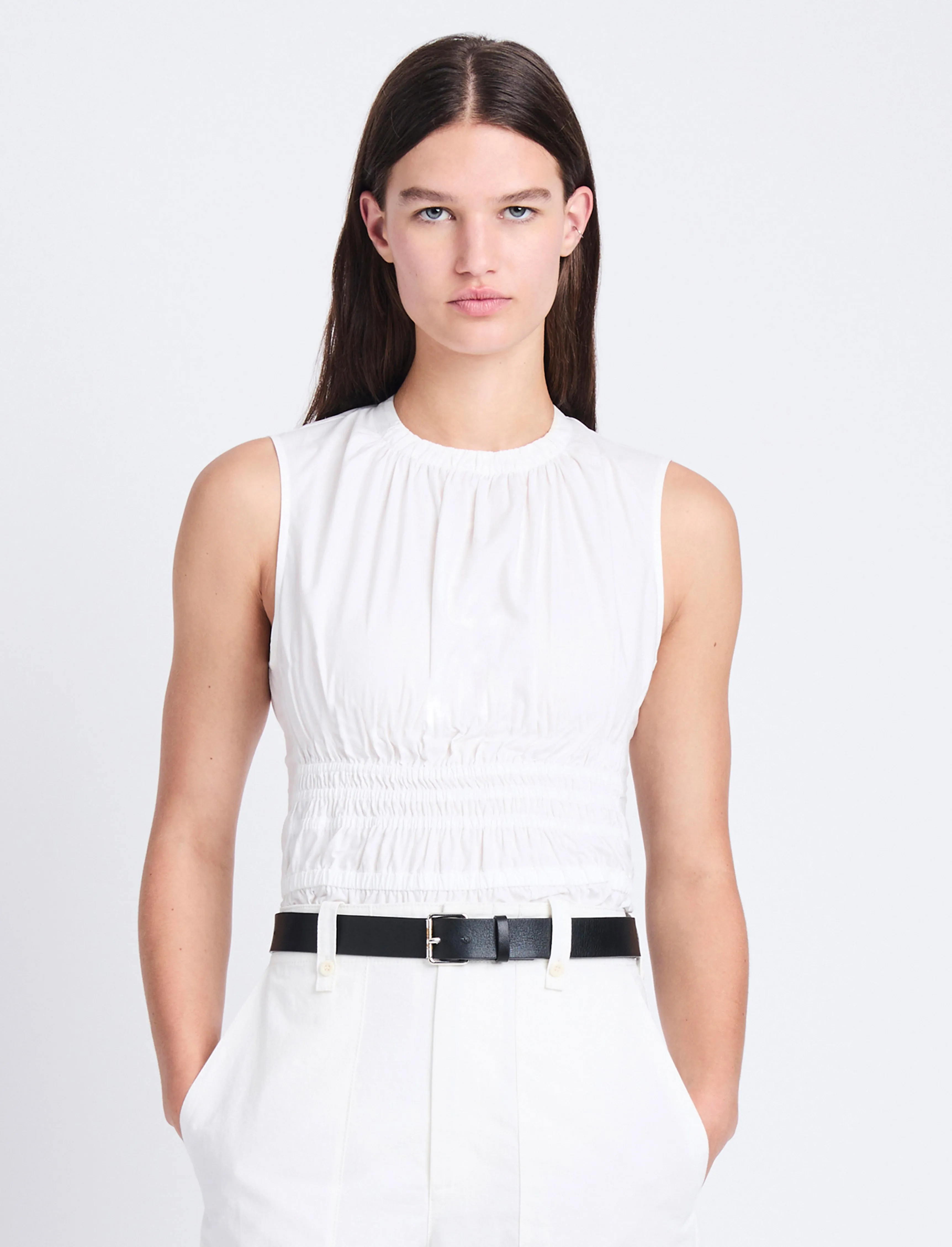 Birdie Top in Poplin sold by Proenza Schouler product image thumbnail 2