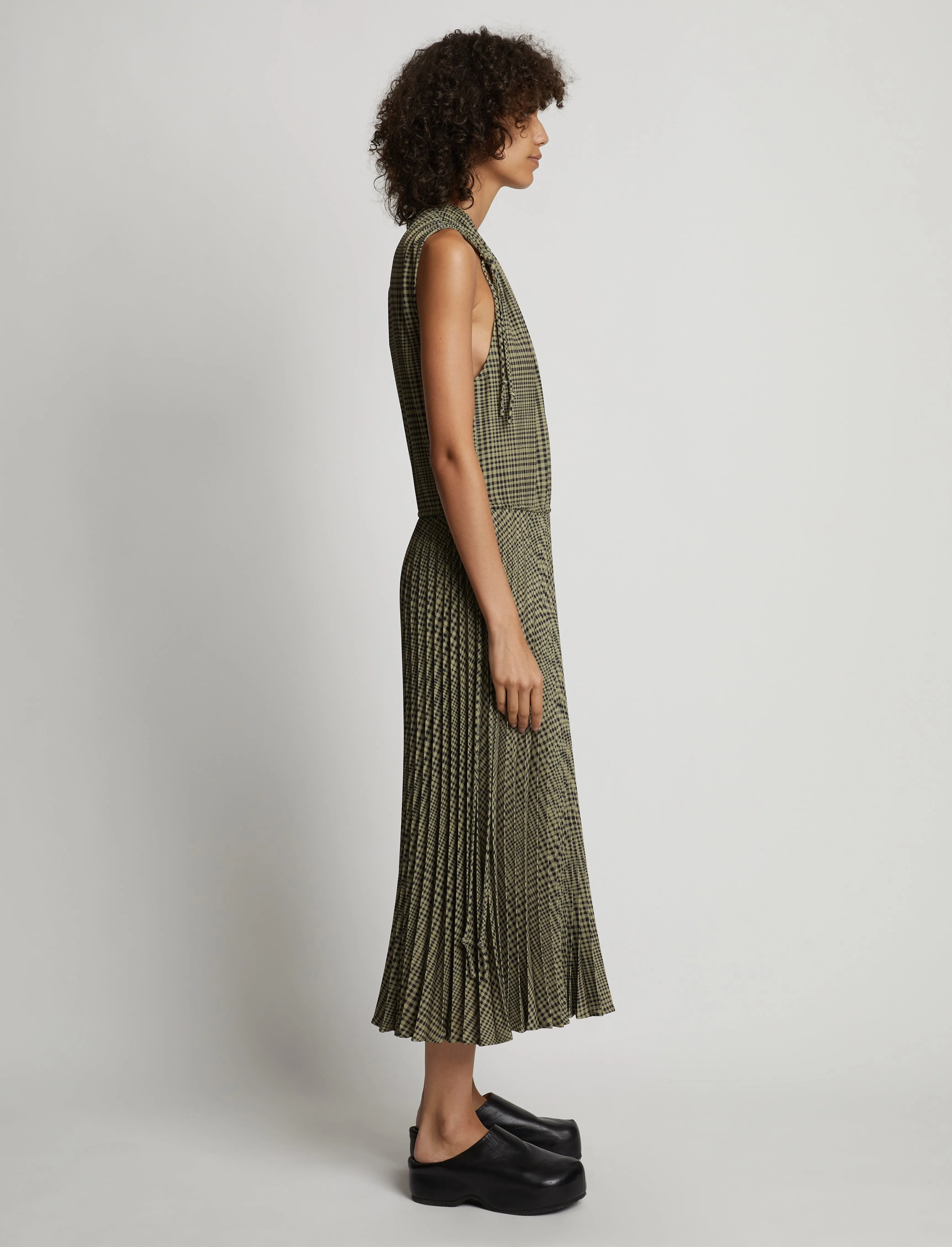 Pleatable Crepe Drawstring Dress sold by Proenza Schouler product image thumbnail 3
