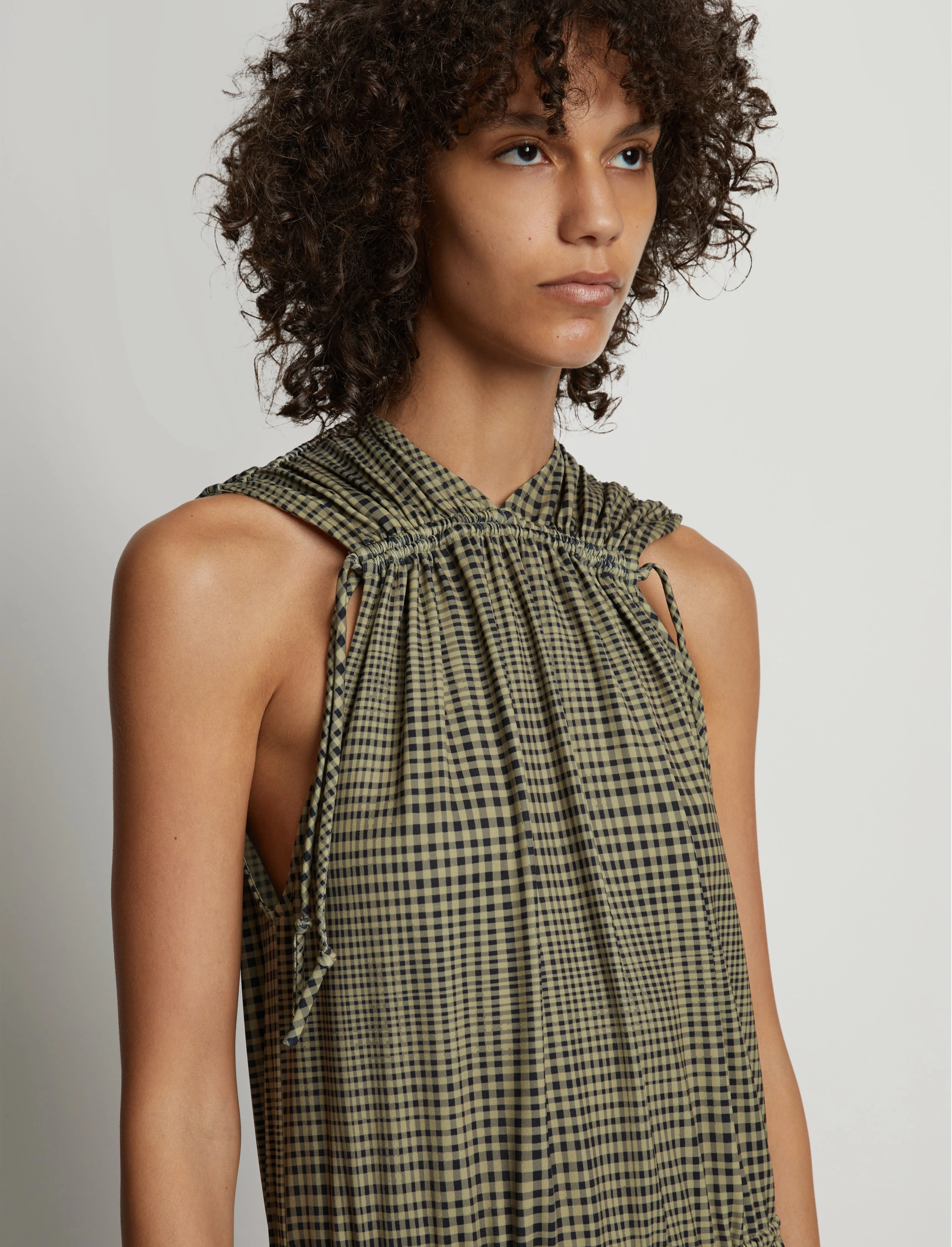 Pleatable Crepe Drawstring Dress sold by Proenza Schouler product image thumbnail 5