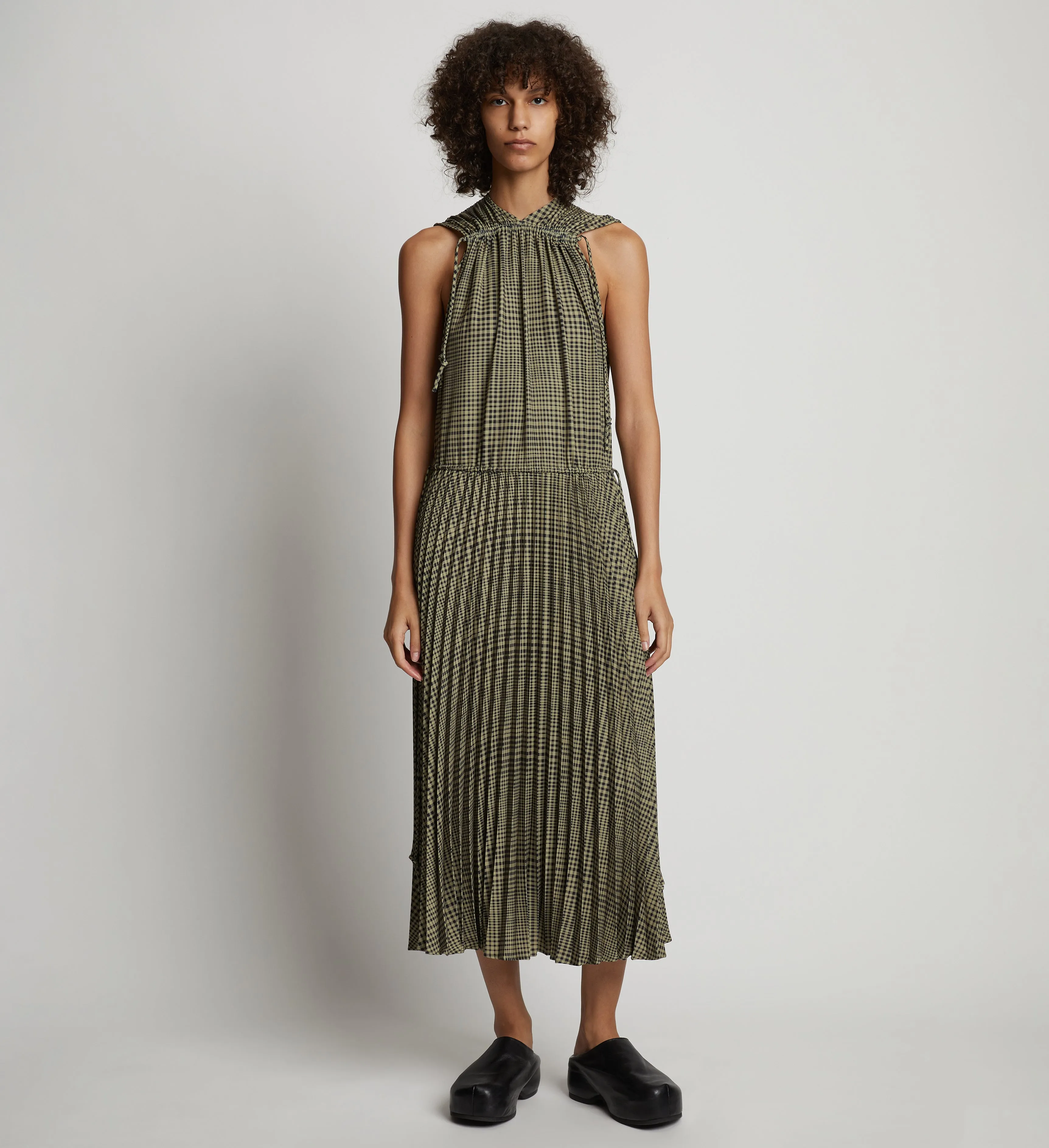 Pleatable Crepe Drawstring Dress sold by Proenza Schouler product image thumbnail 2