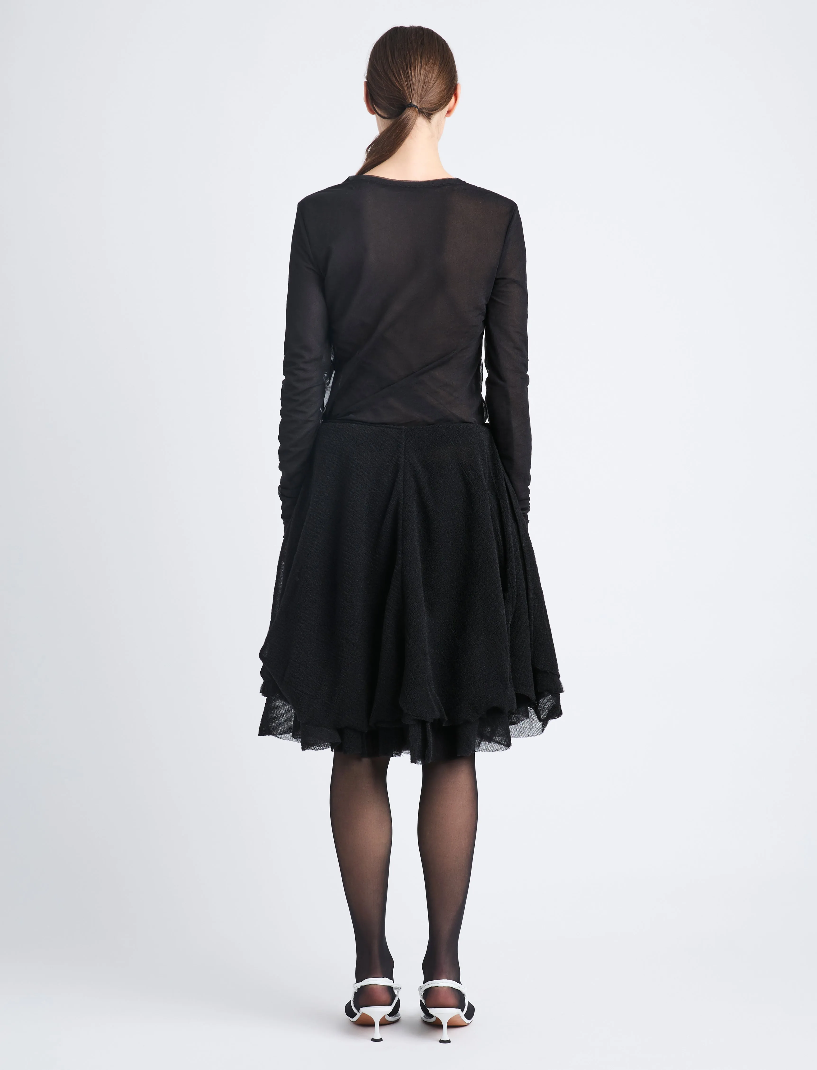 Julia Skirt in Micro Pleat Jersey sold by Proenza Schouler product image thumbnail 4