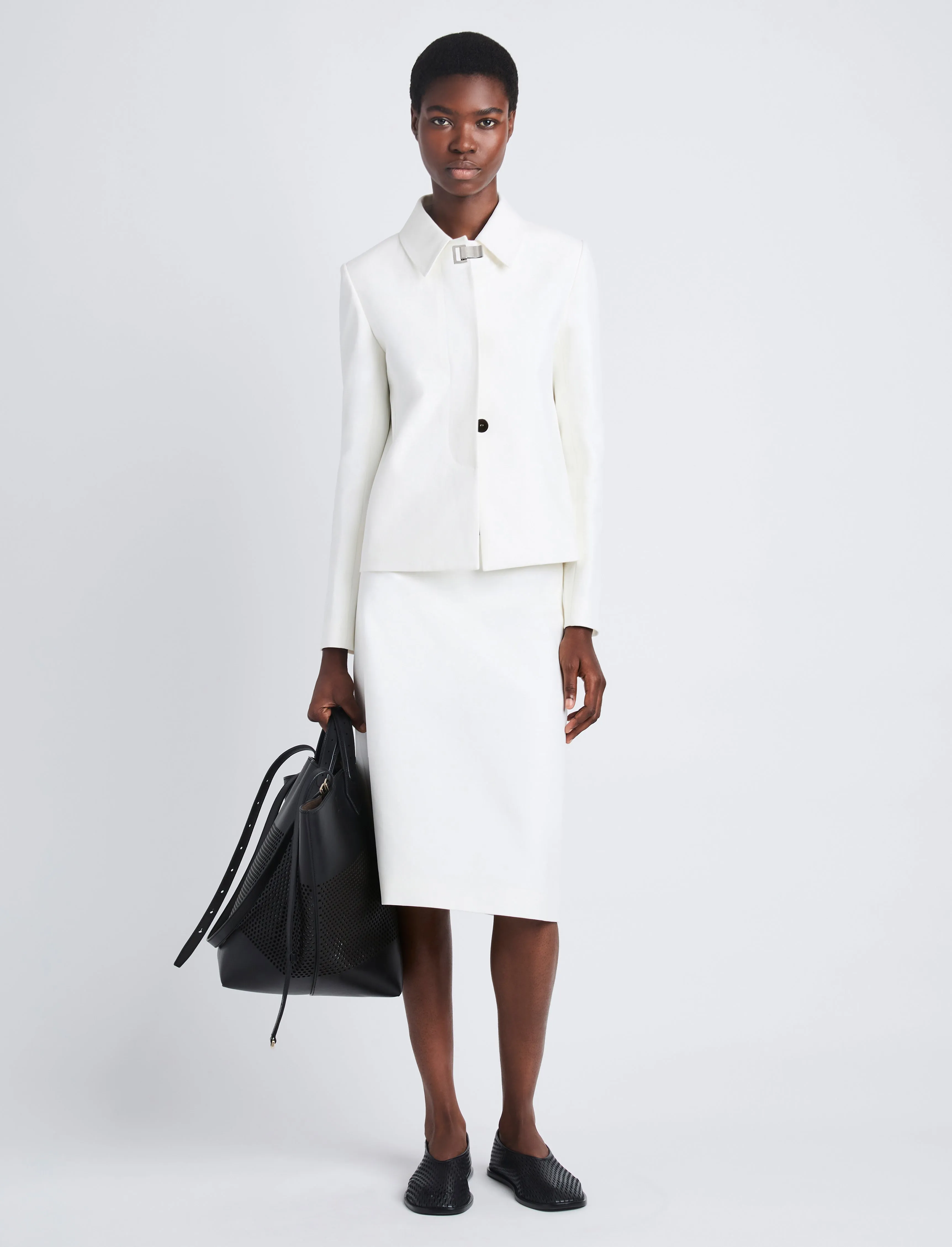 Lana Jacket in Eco Cotton Twill sold by Proenza Schouler product image thumbnail 3