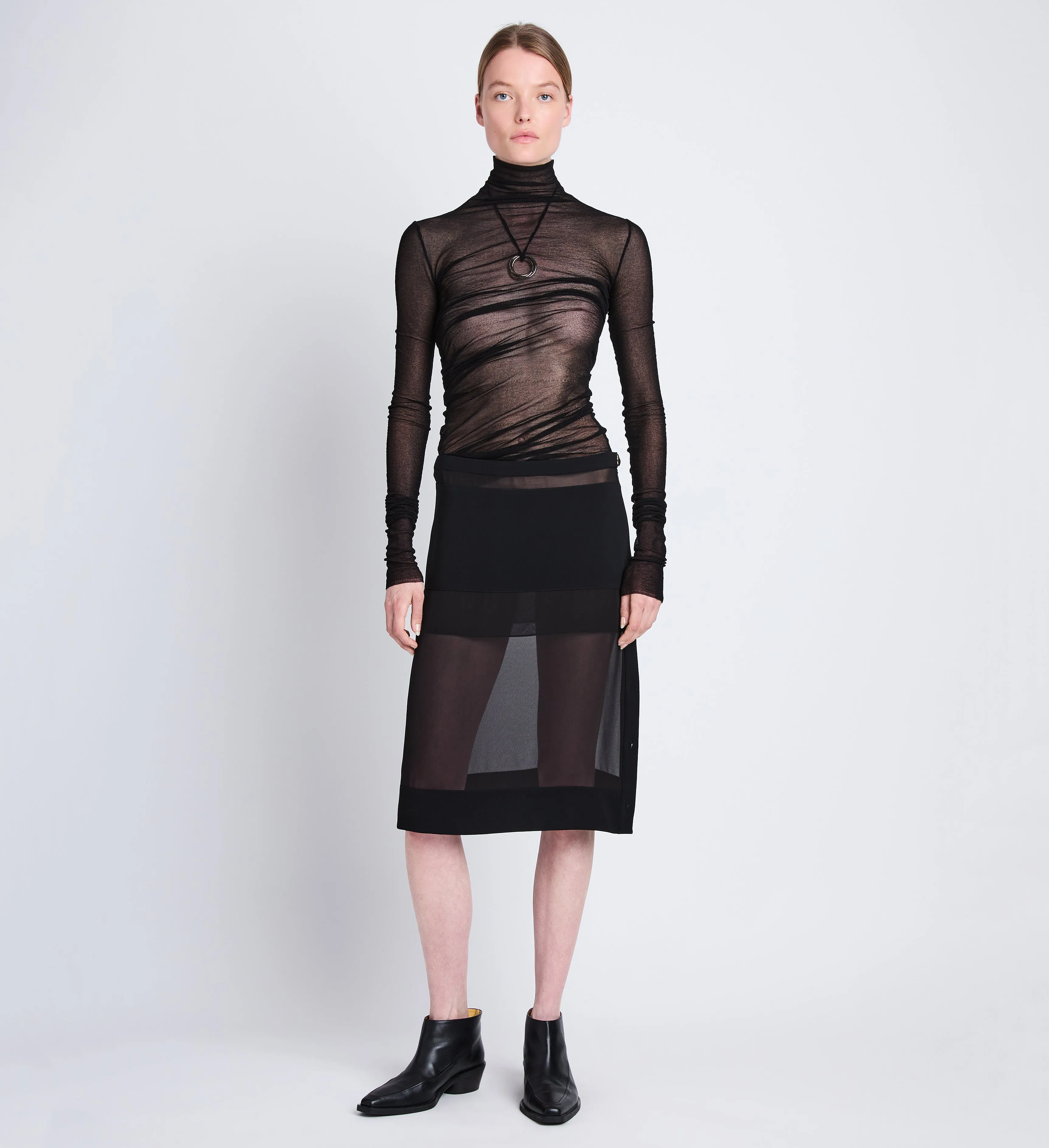 Technical Chiffon Skirt sold by Proenza Schouler product image thumbnail 2