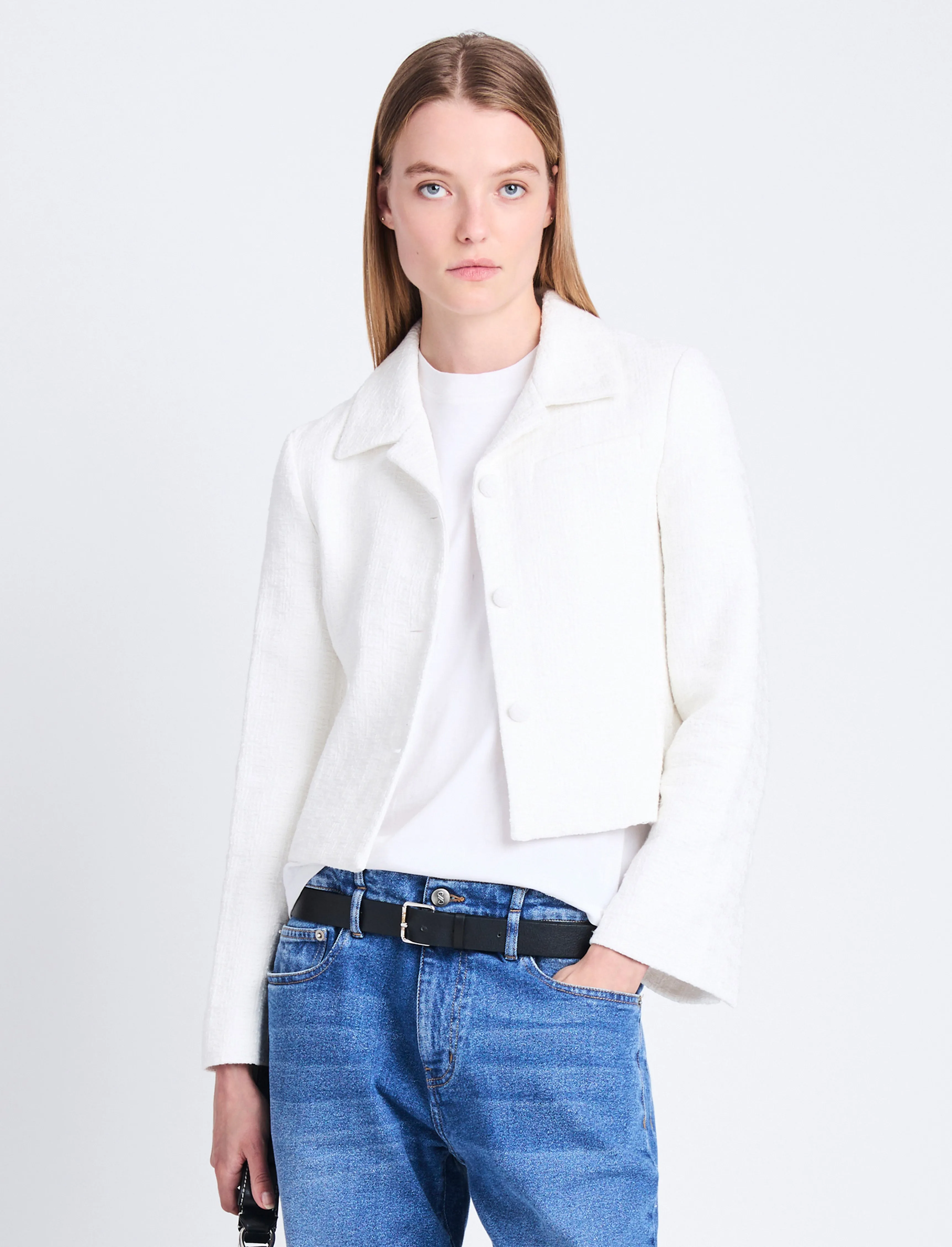 Quinn Jacket in Tweed sold by Proenza Schouler product image thumbnail 2