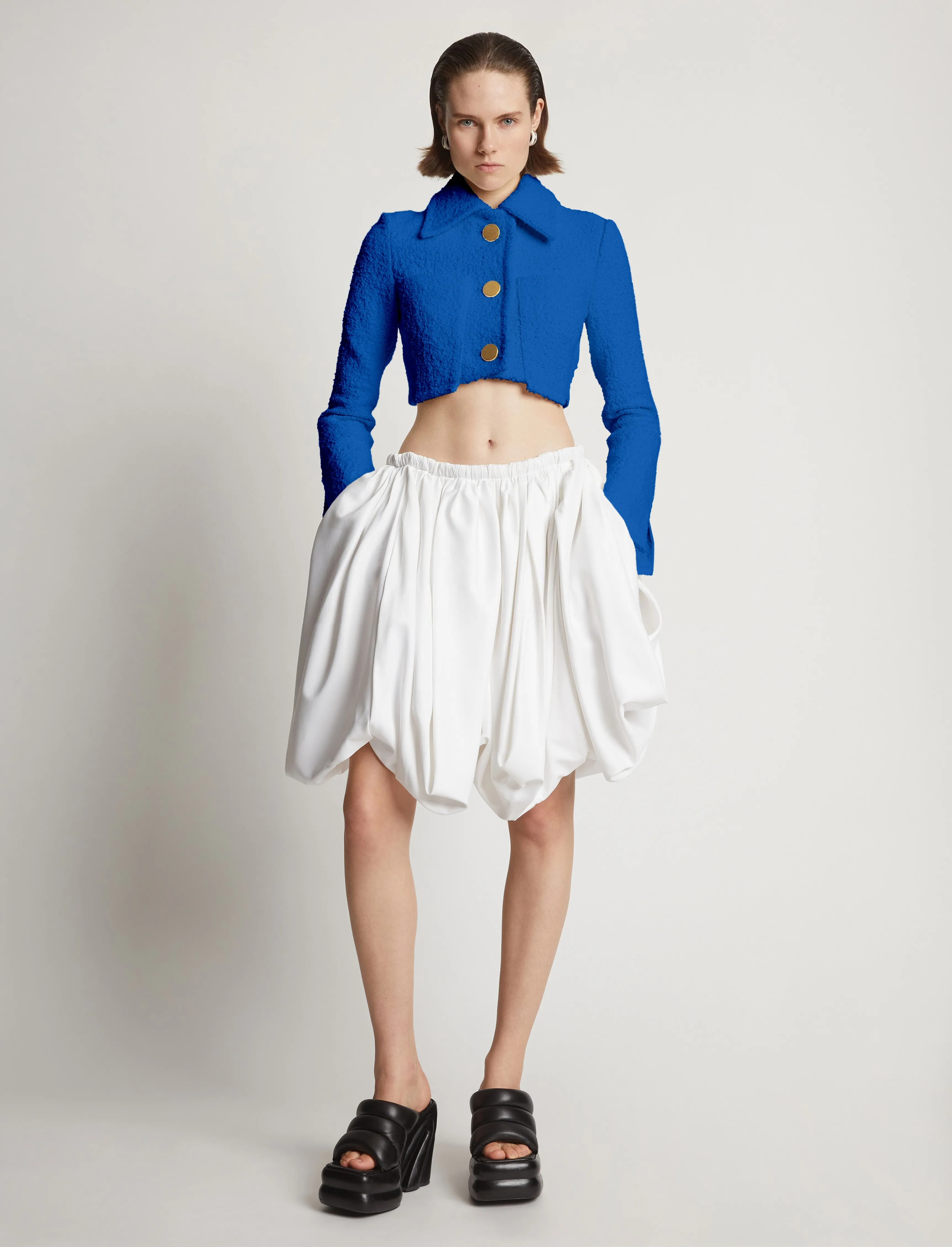 Boucle Tweed Crop Jacket sold by Proenza Schouler product image thumbnail 3