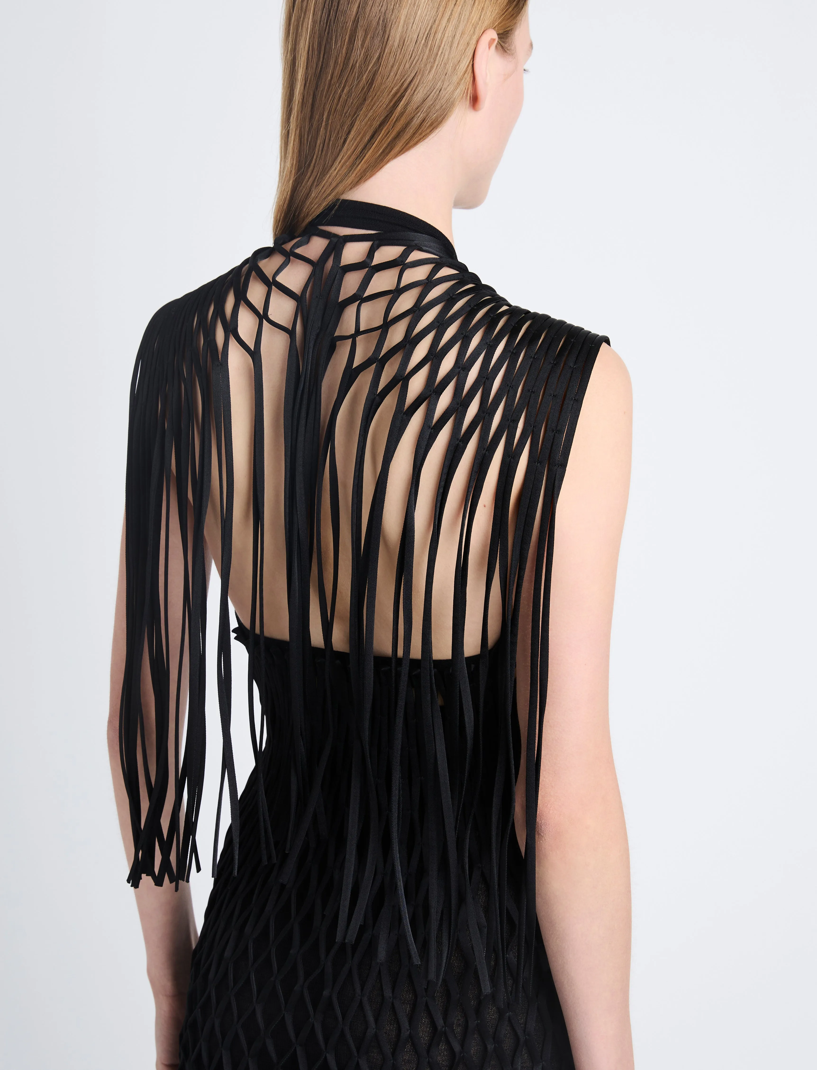 Tauba Dress in Satin Ribbon sold by Proenza Schouler product image thumbnail 5