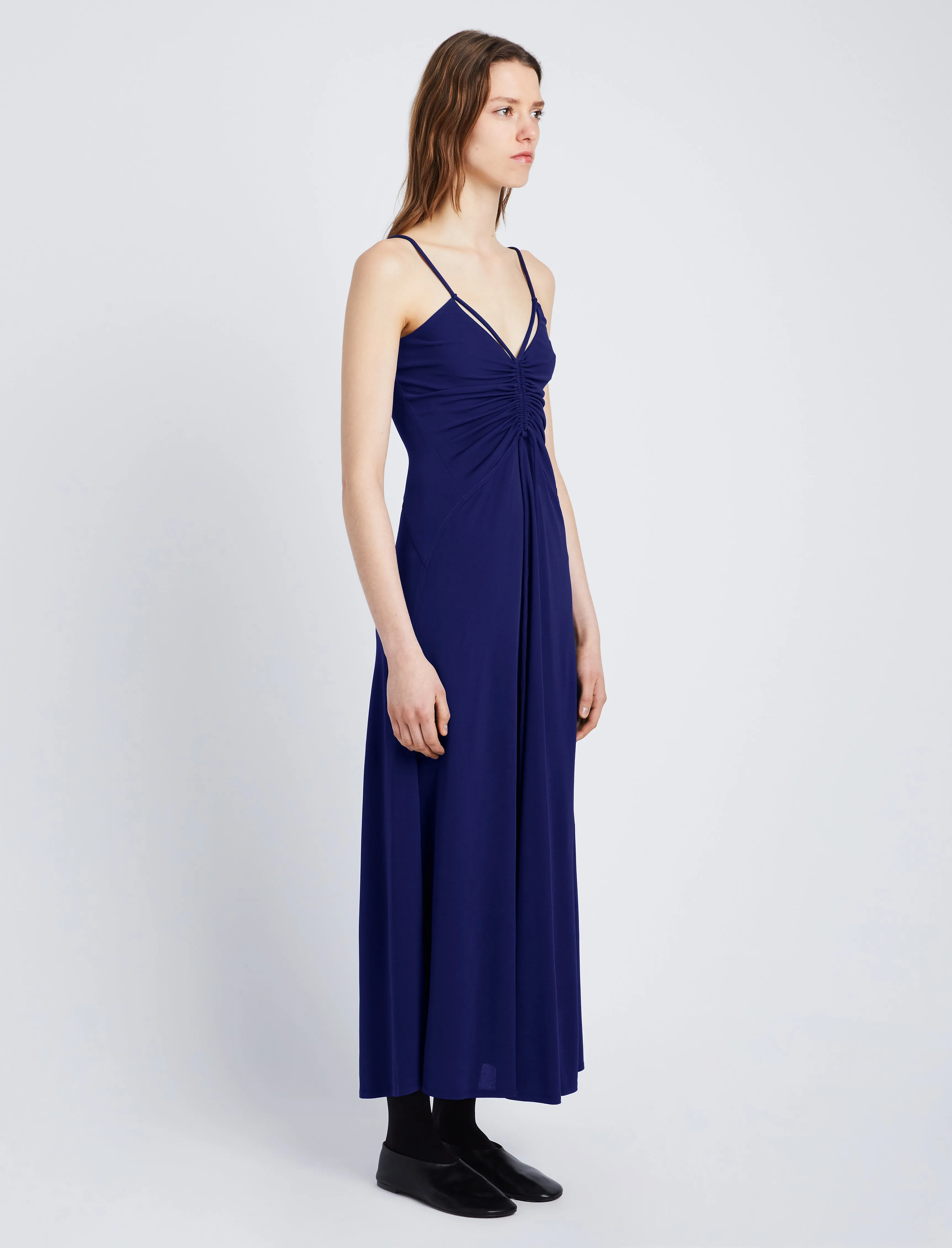 Matte Crepe Spaghetti Dress sold by Proenza Schouler product image thumbnail 3