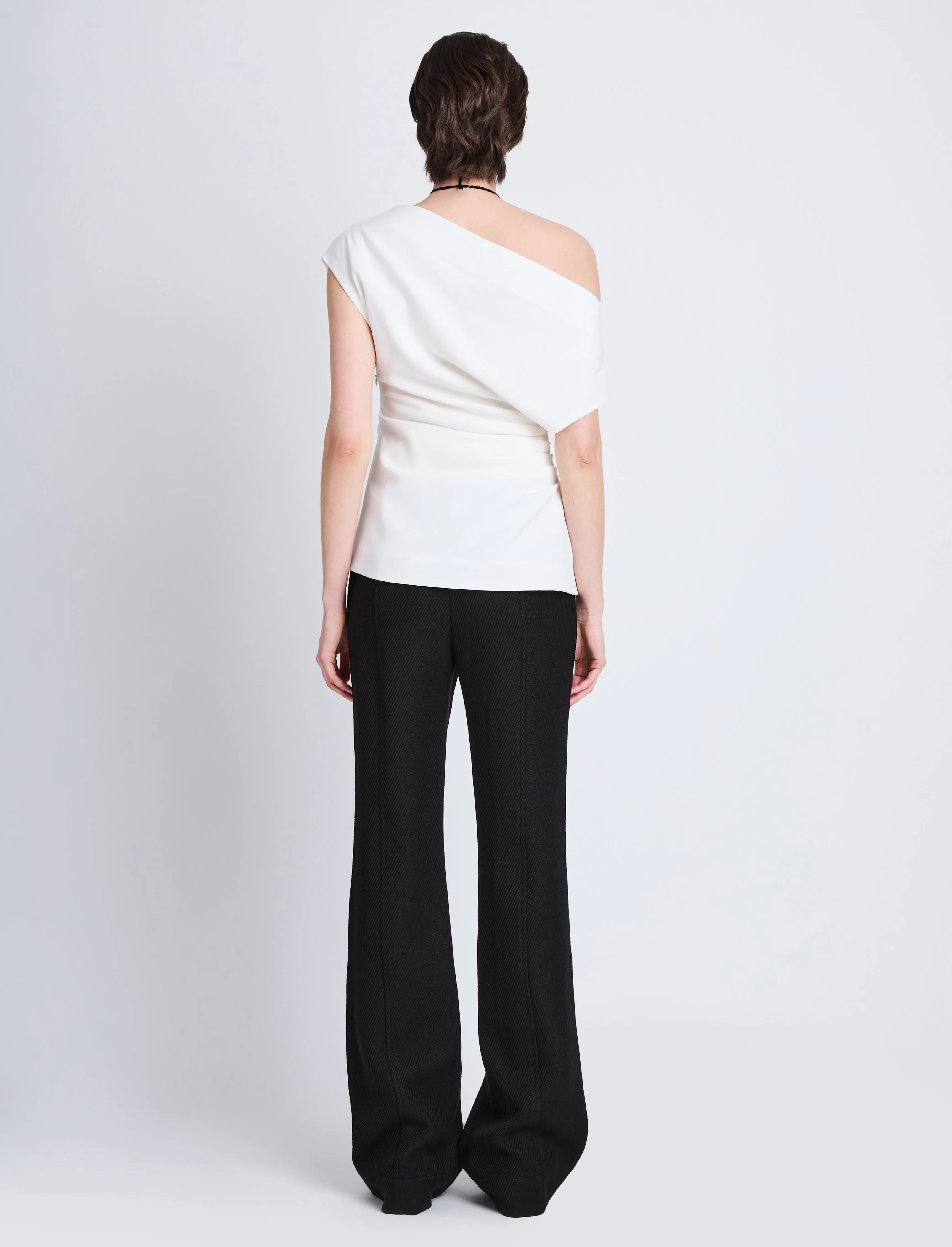 Francesa Off The Shoulder Top in Matte Double Crepe sold by Proenza Schouler product image thumbnail 5