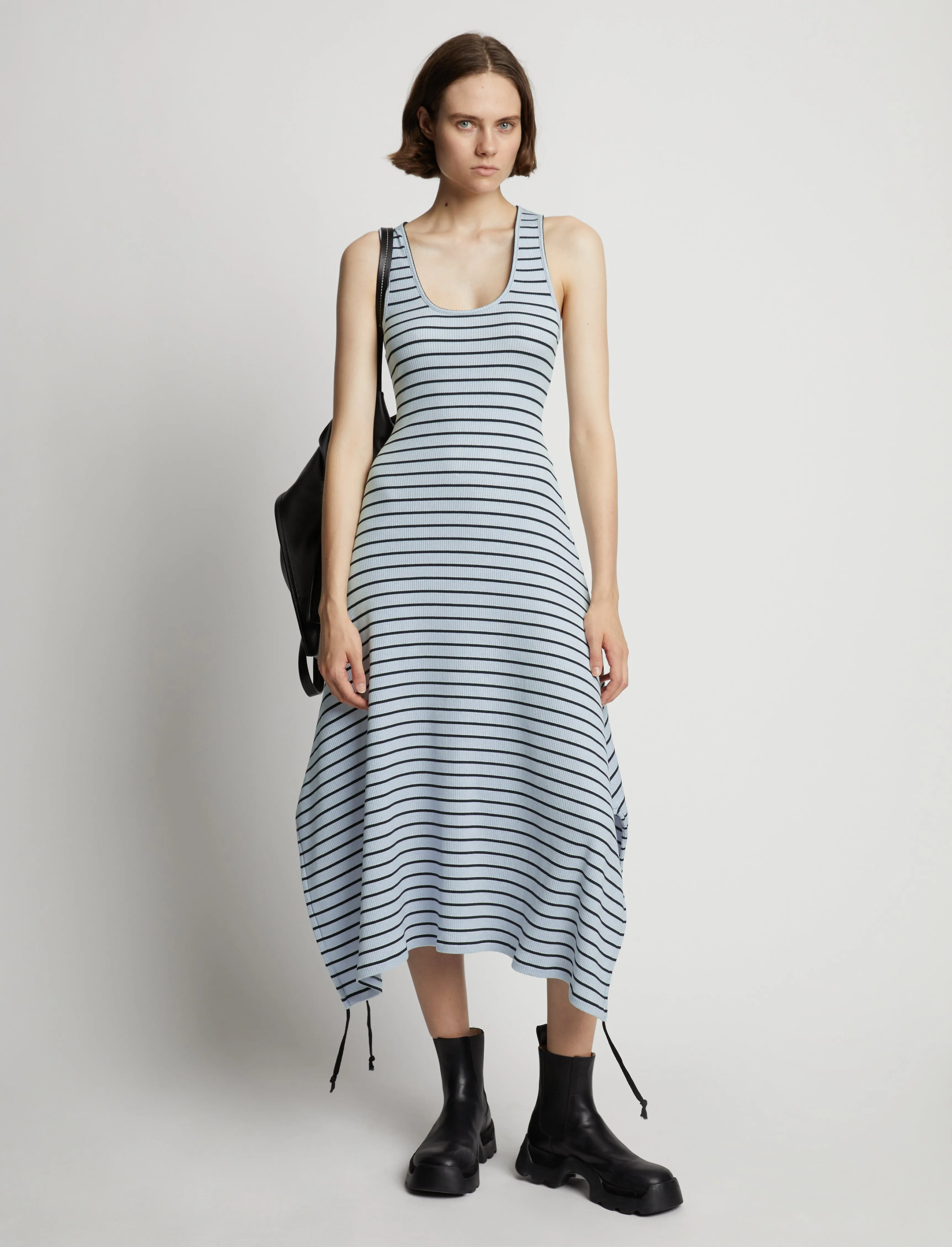 Stripe Rib Sleeveless Dress sold by Proenza Schouler product image thumbnail 2