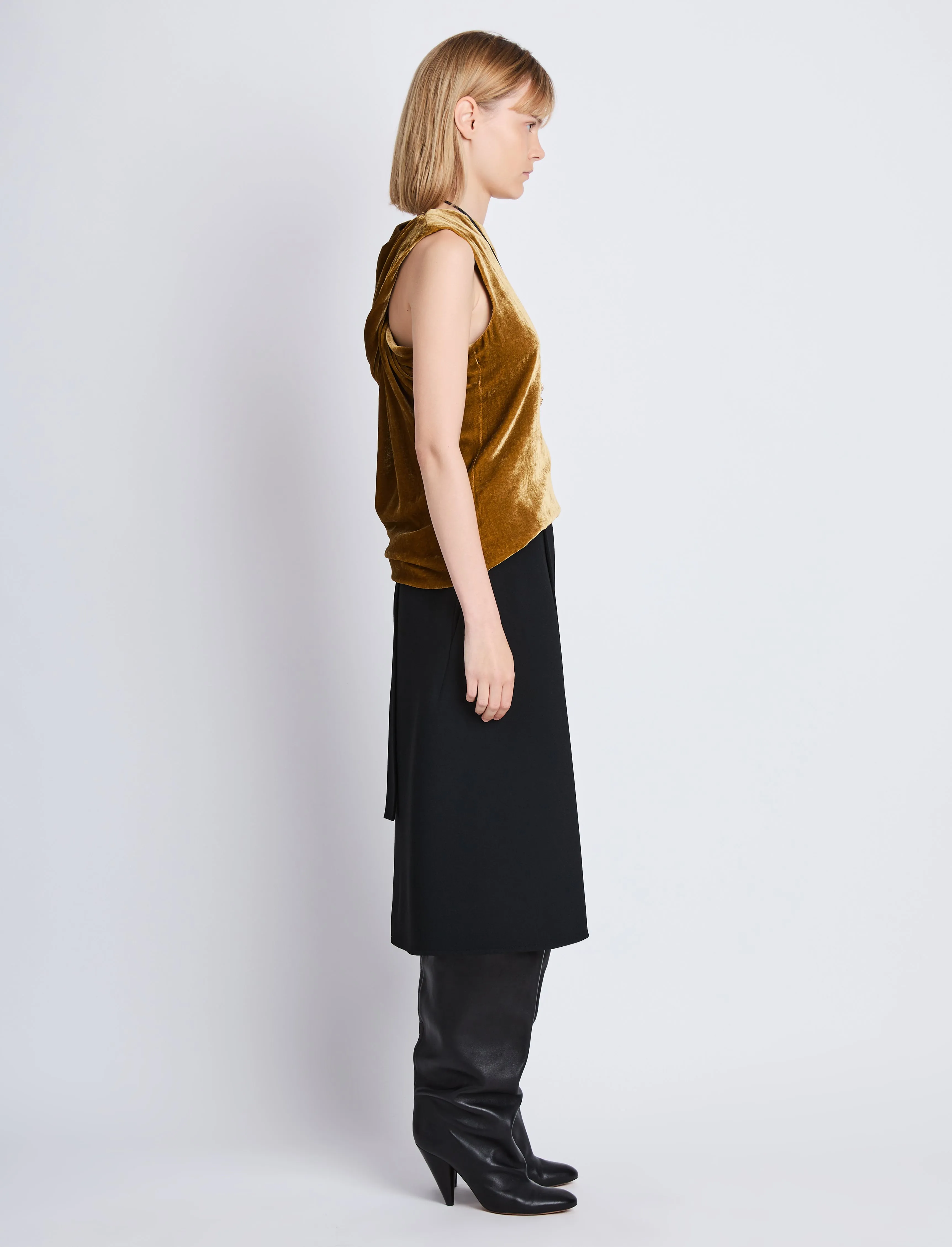 Joyce Top in Velvet sold by Proenza Schouler product image thumbnail 4