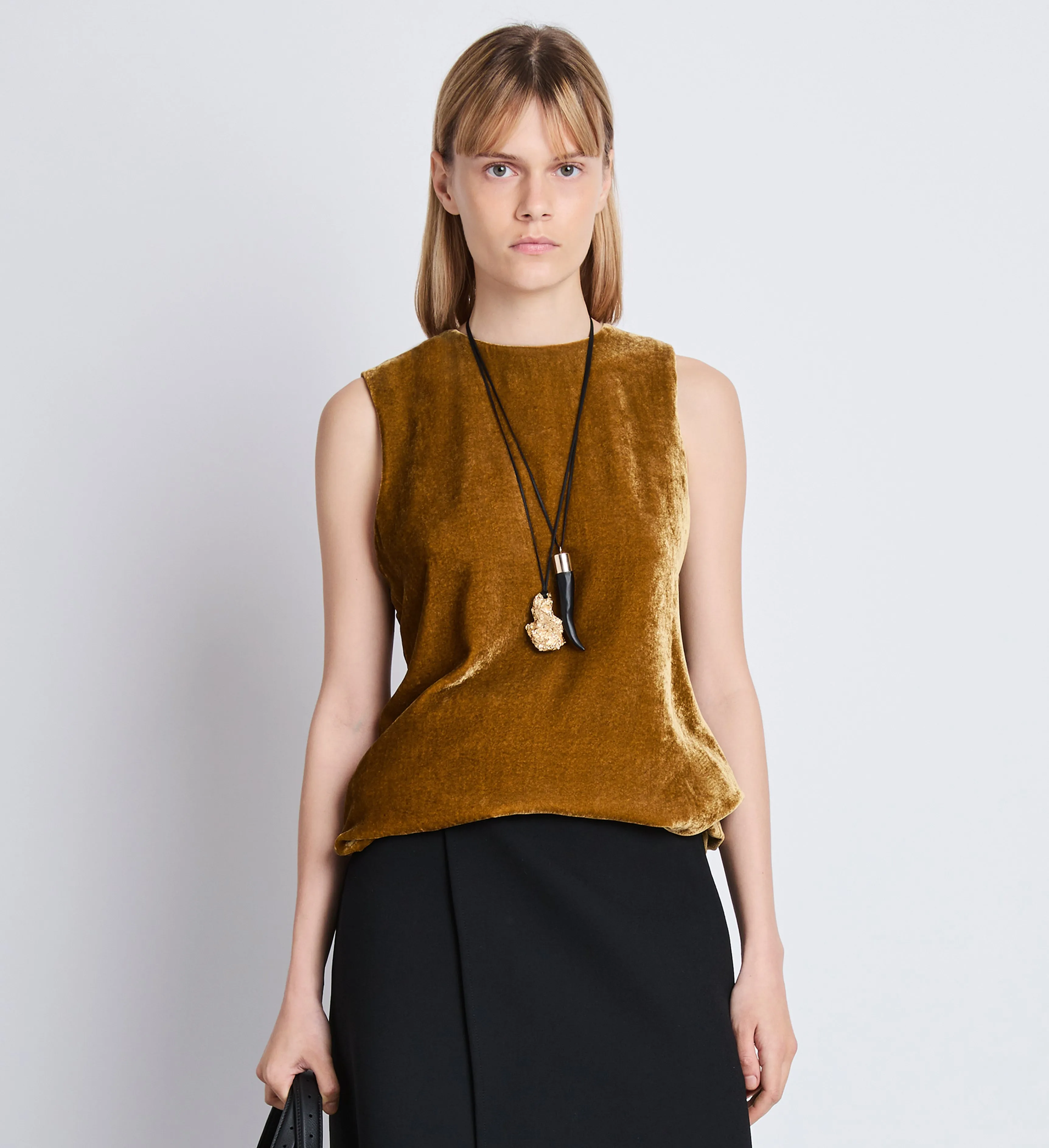 Joyce Top in Velvet sold by Proenza Schouler product image thumbnail 2