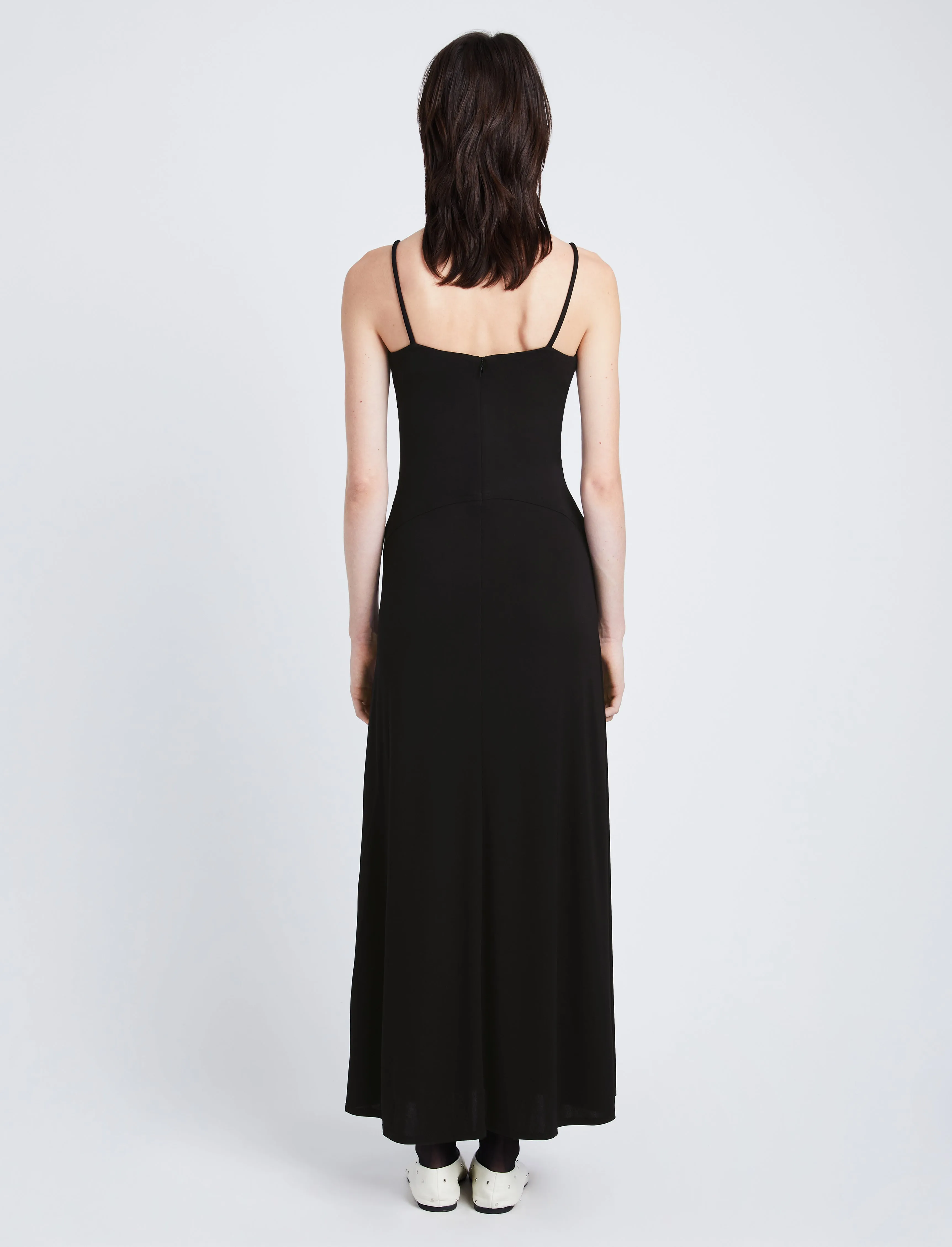 Matte Crepe Spaghetti Dress sold by Proenza Schouler product image thumbnail 3