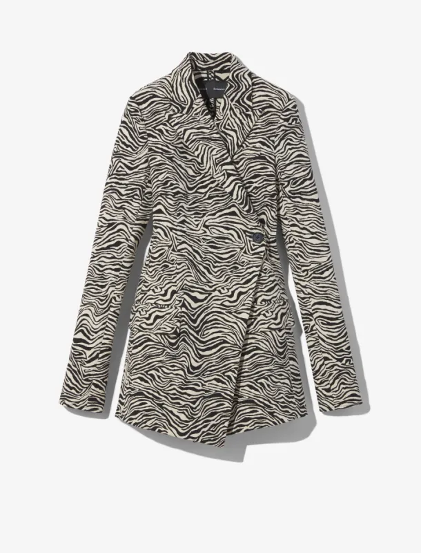 Stretch Zebra Jacquard Blazer sold by Proenza Schouler